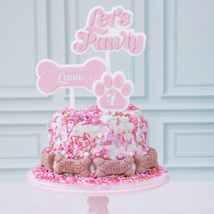 Pup Pawty Cake Topper Set