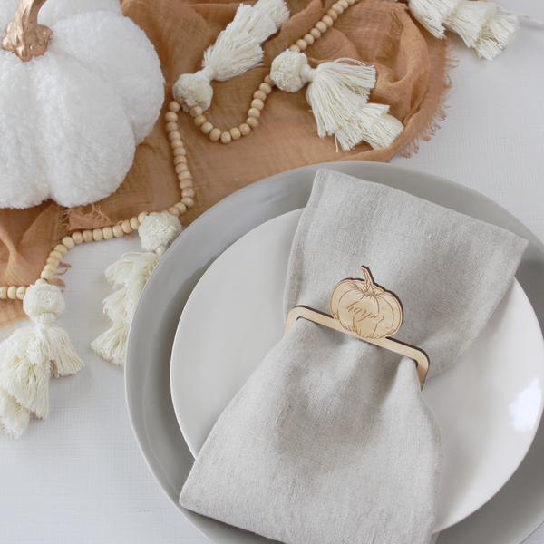 Pumpkin Napkin Rings Pomp & Revel
