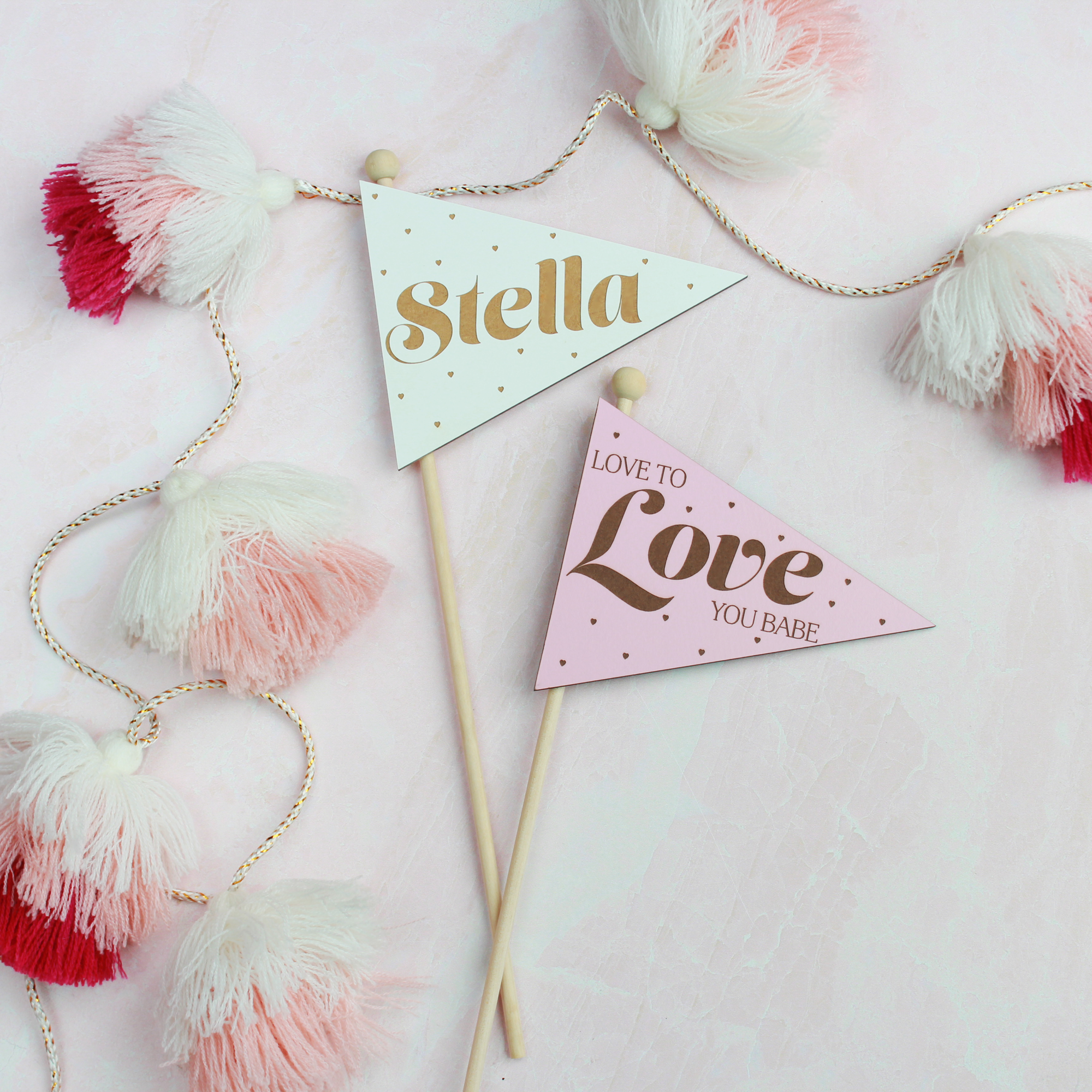 Valentine Pennant Flags