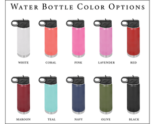 Personalized 20oz Water Bottles - Kids & Teens