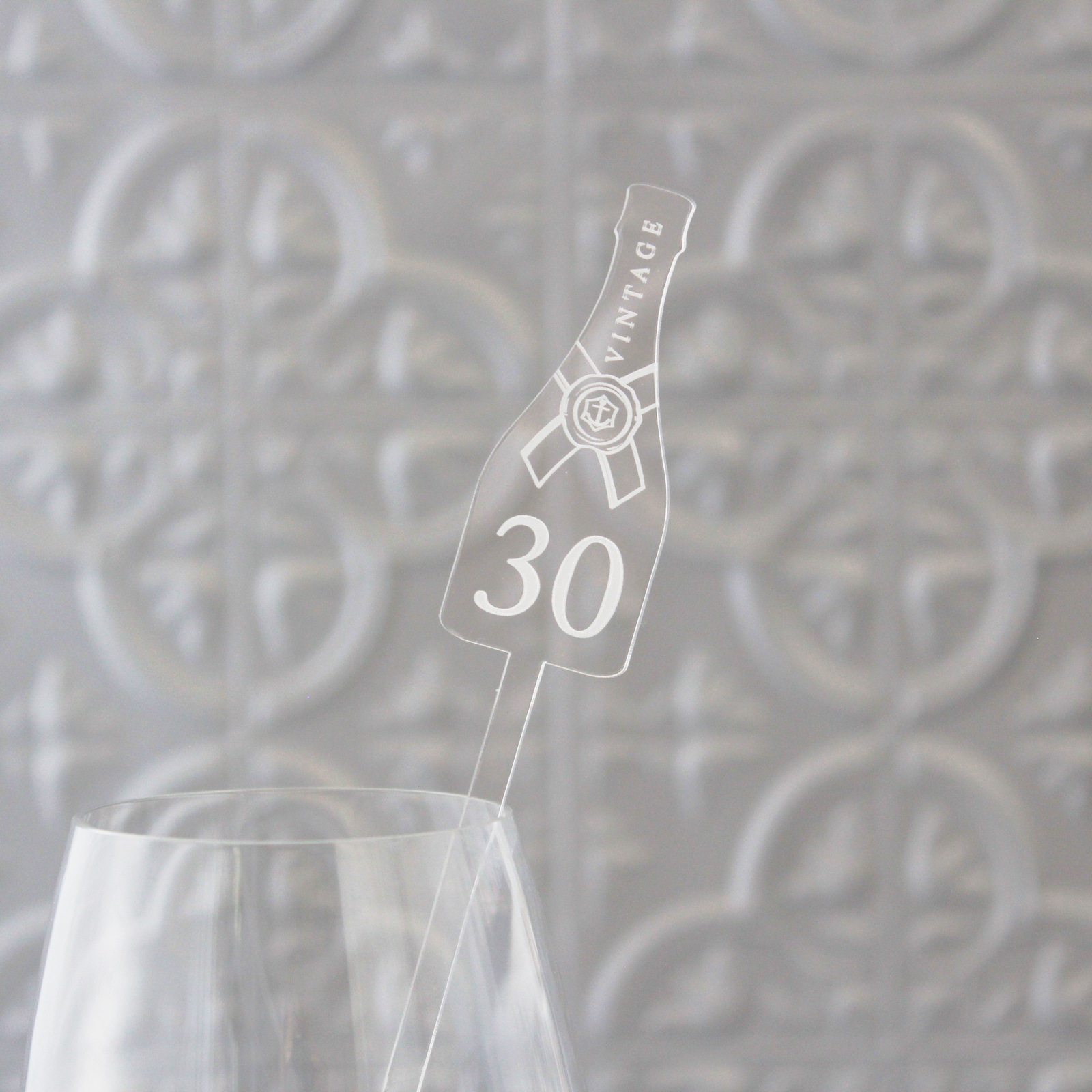 Milestone Birthday Champagne Bottle Stirrers - Set of 25