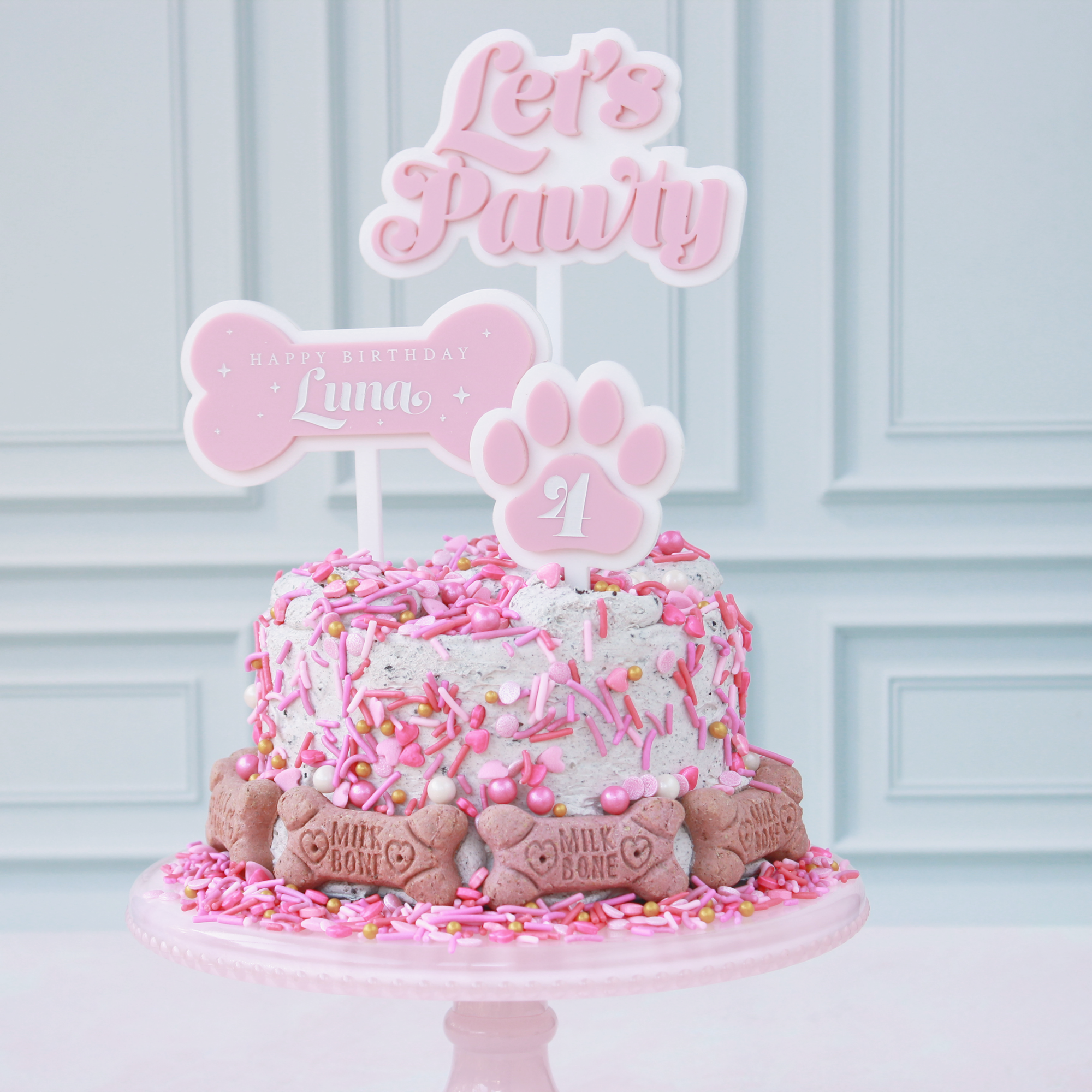 Pup Pawty Cake Topper Set