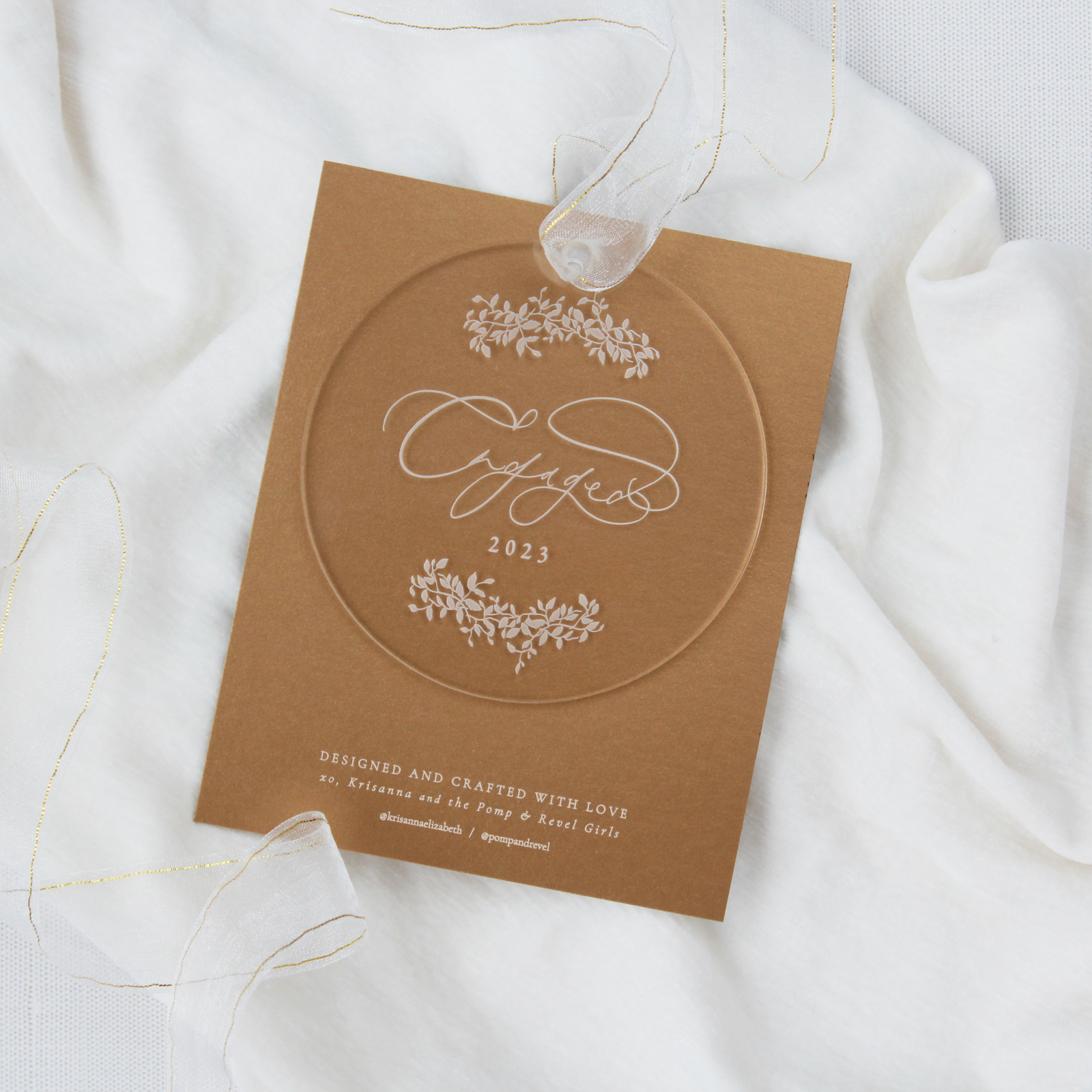 KE Co. Engaged 2023 Ornament