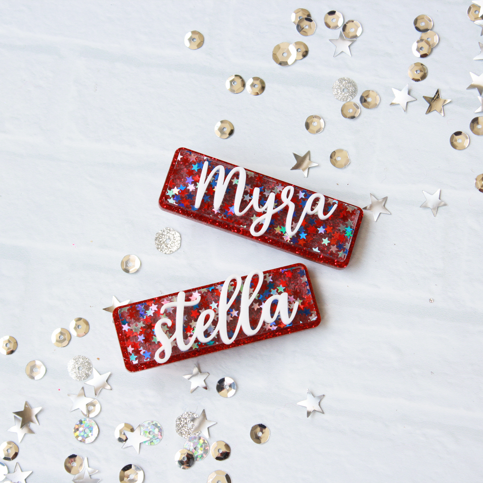 Stella's Studio Party in the USA Personalized Hair Clip