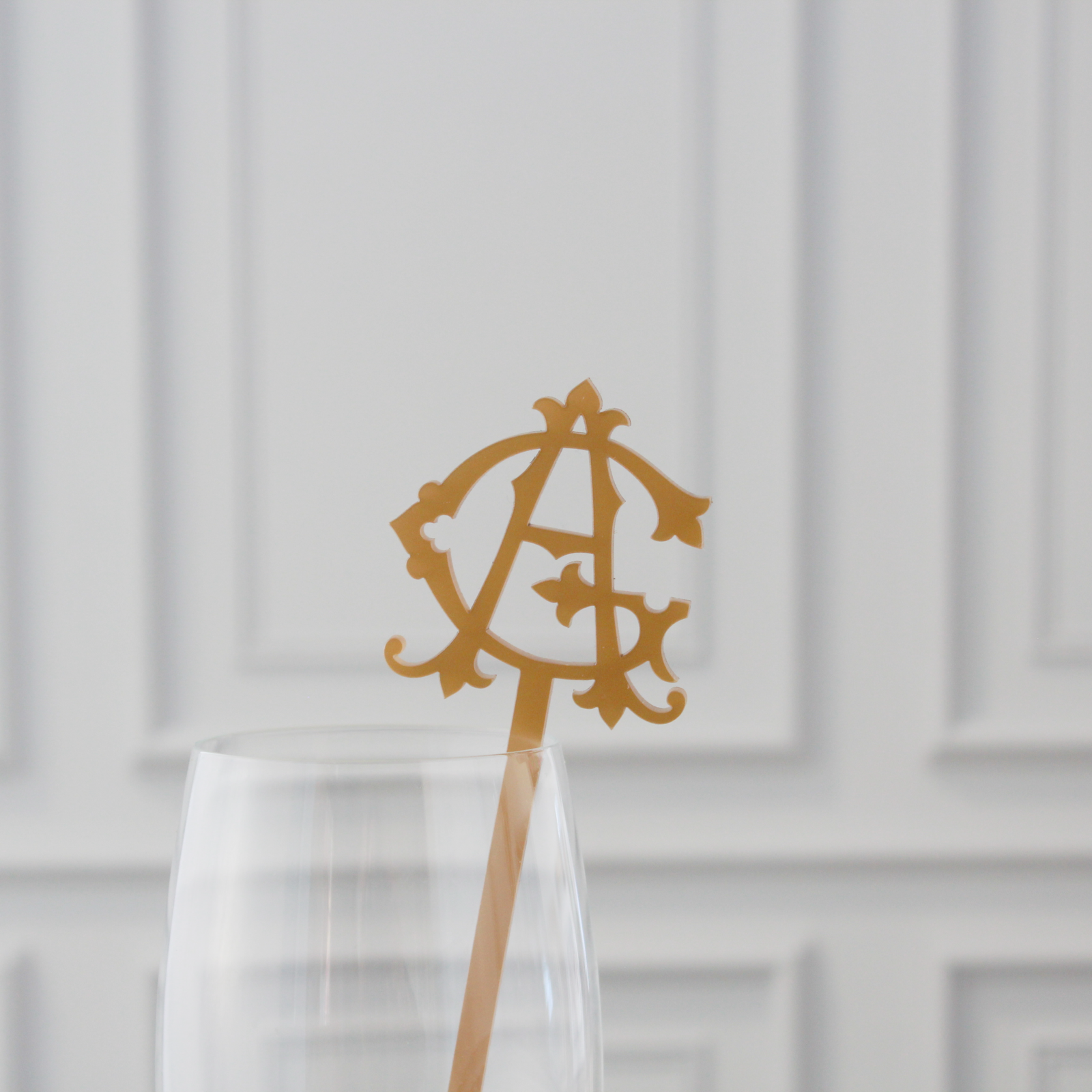 Intertwined Monogram Stirrers - Set of 25
