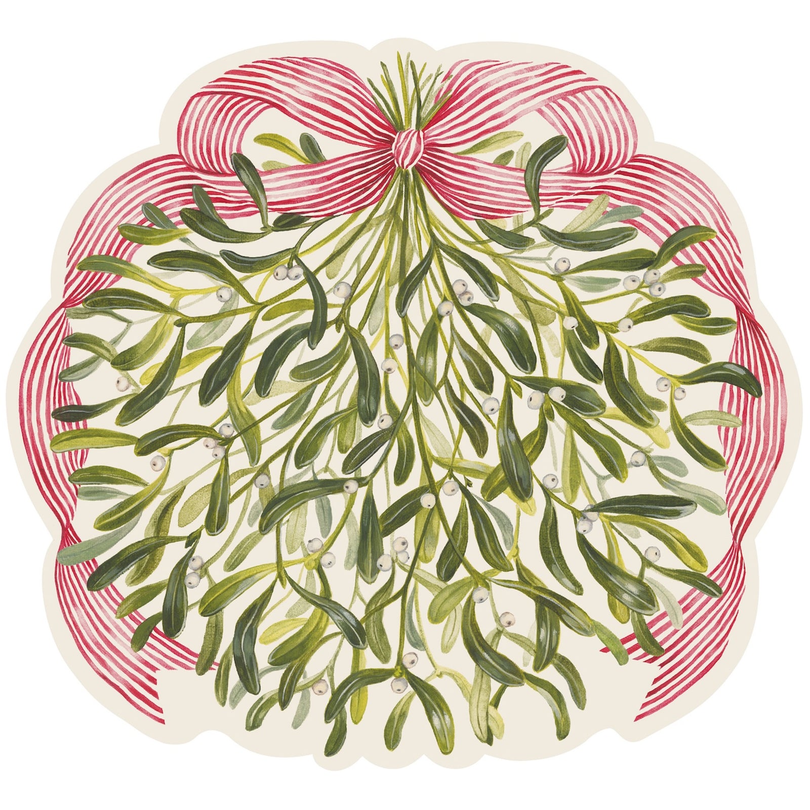 Die Cut Mistletoe Placemats