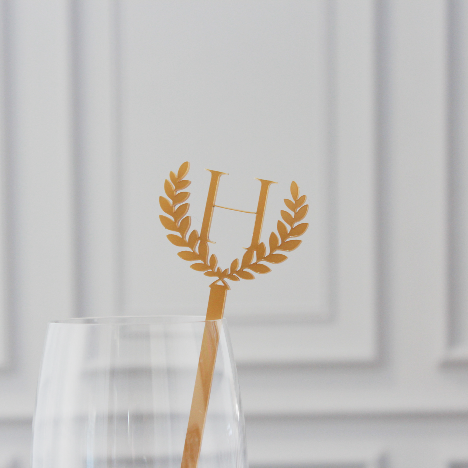 Laurette Monogram Stirrers - Set of 25