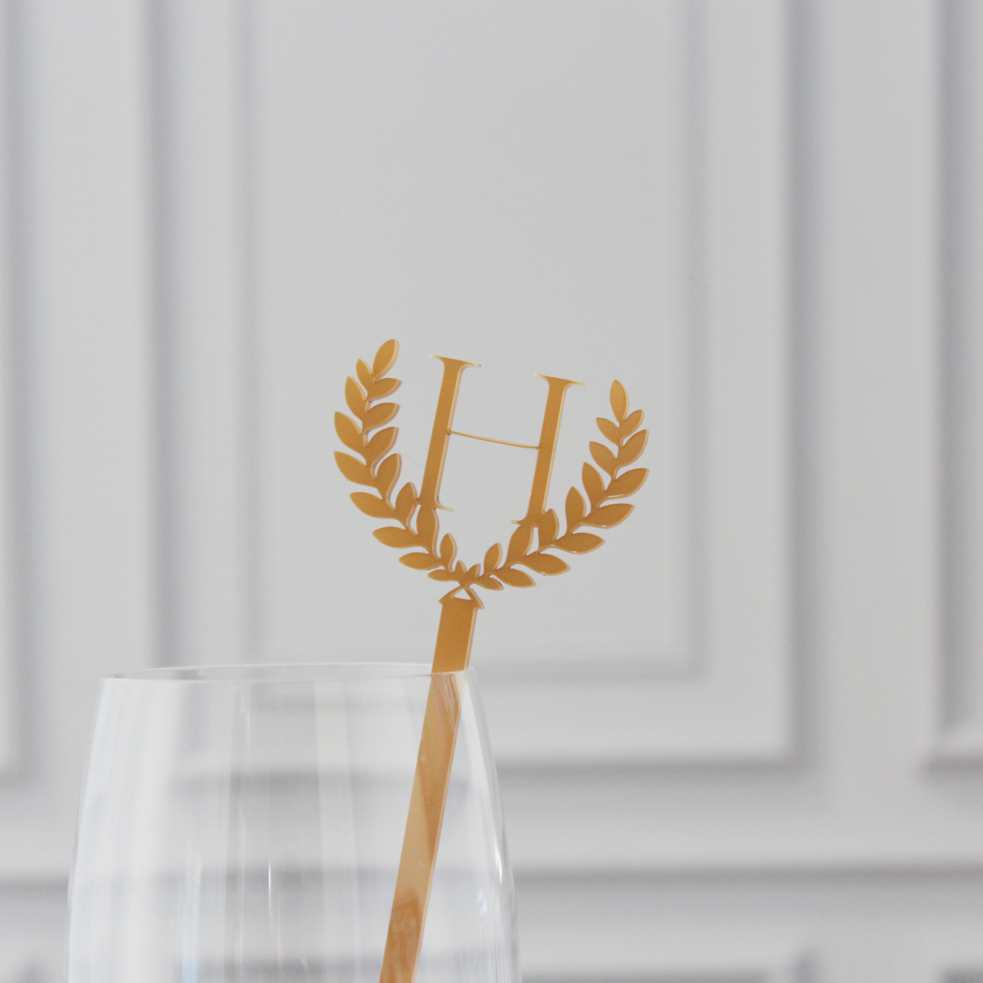 Laurette Monogram Stirrers - Set of 25
