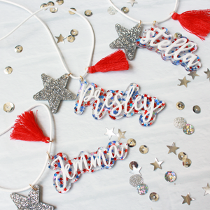 Stella's Studio Party in the USA Personalized Necklace