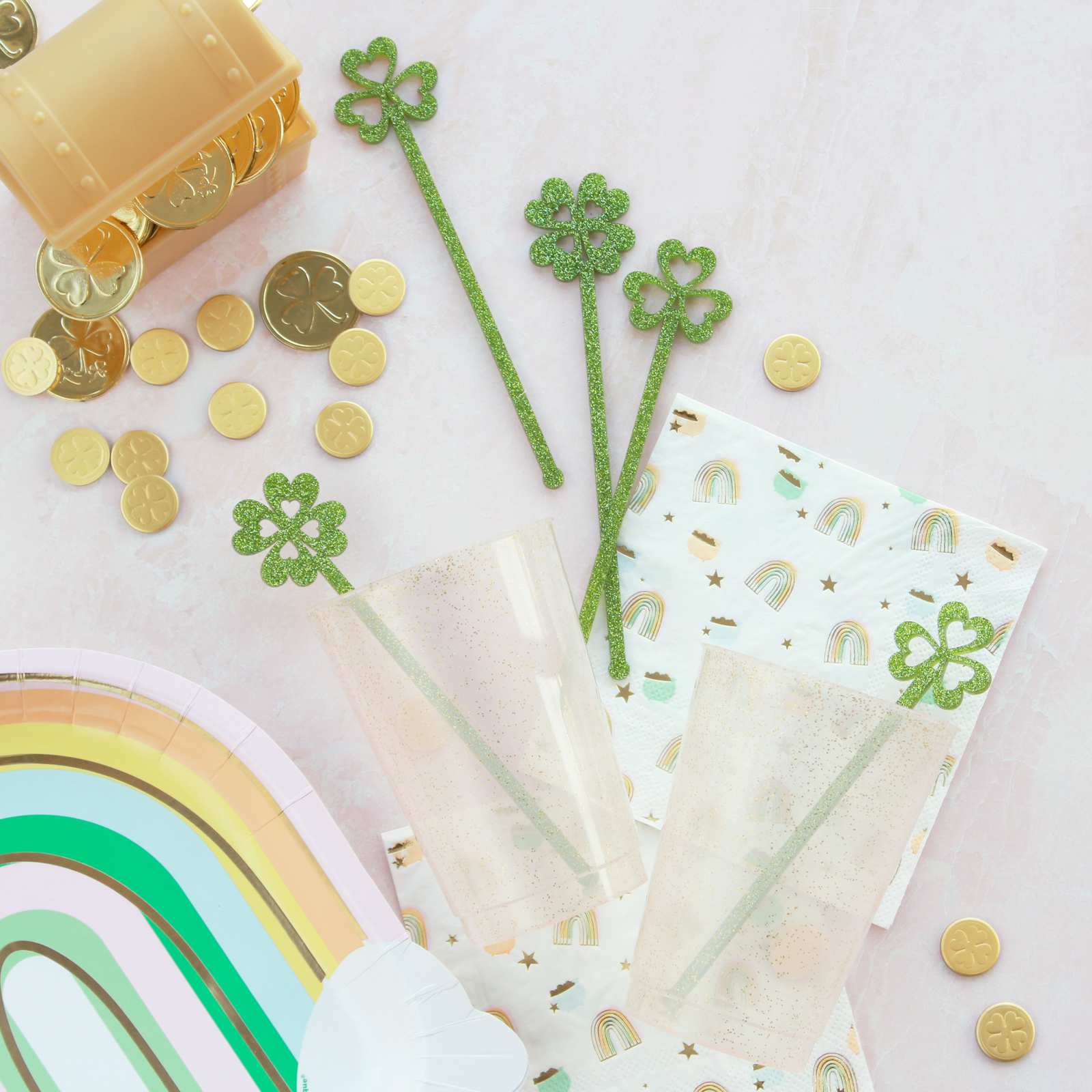 Lucky Clover Drink Stirrers