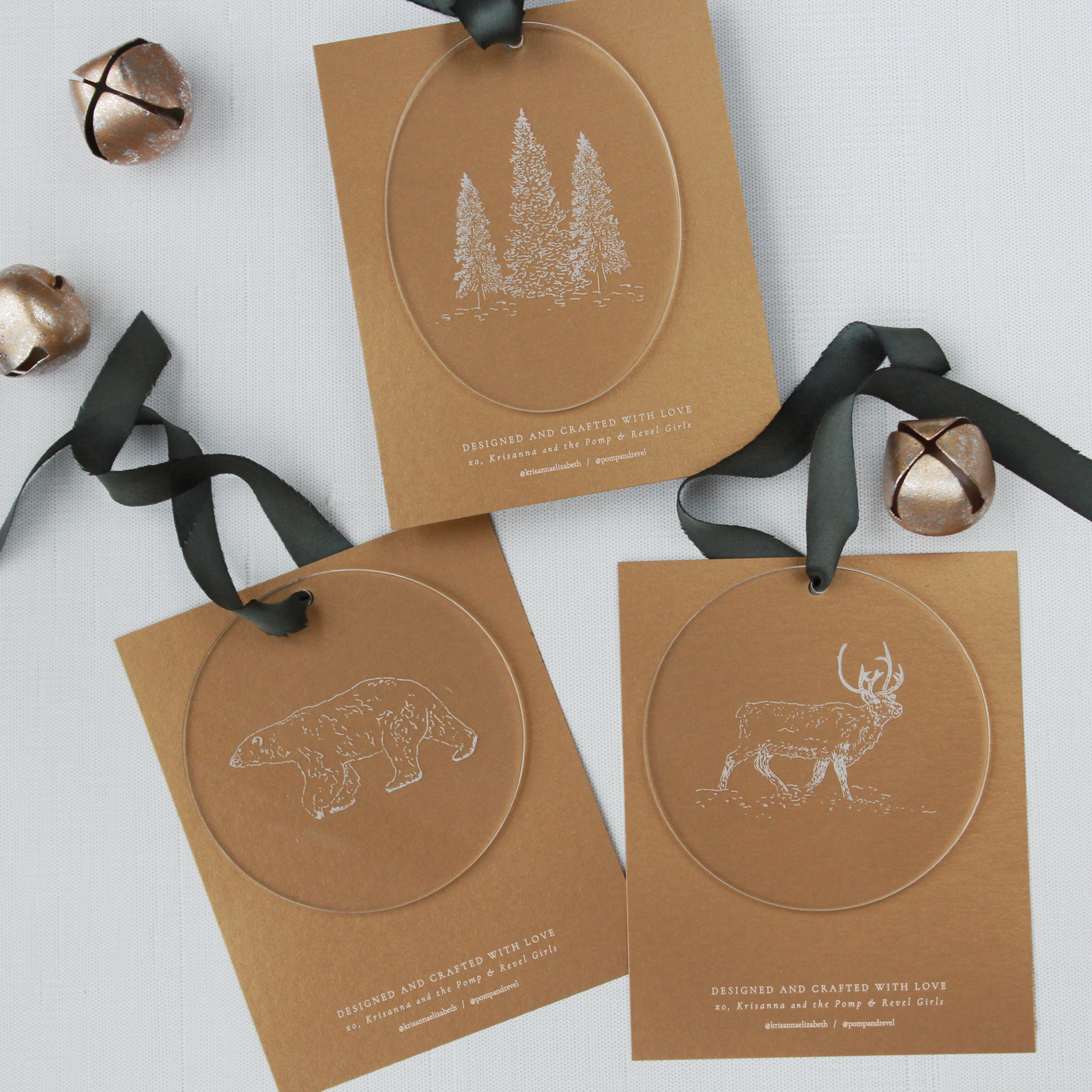 KE Co. Northern Tundra Ornament Trio