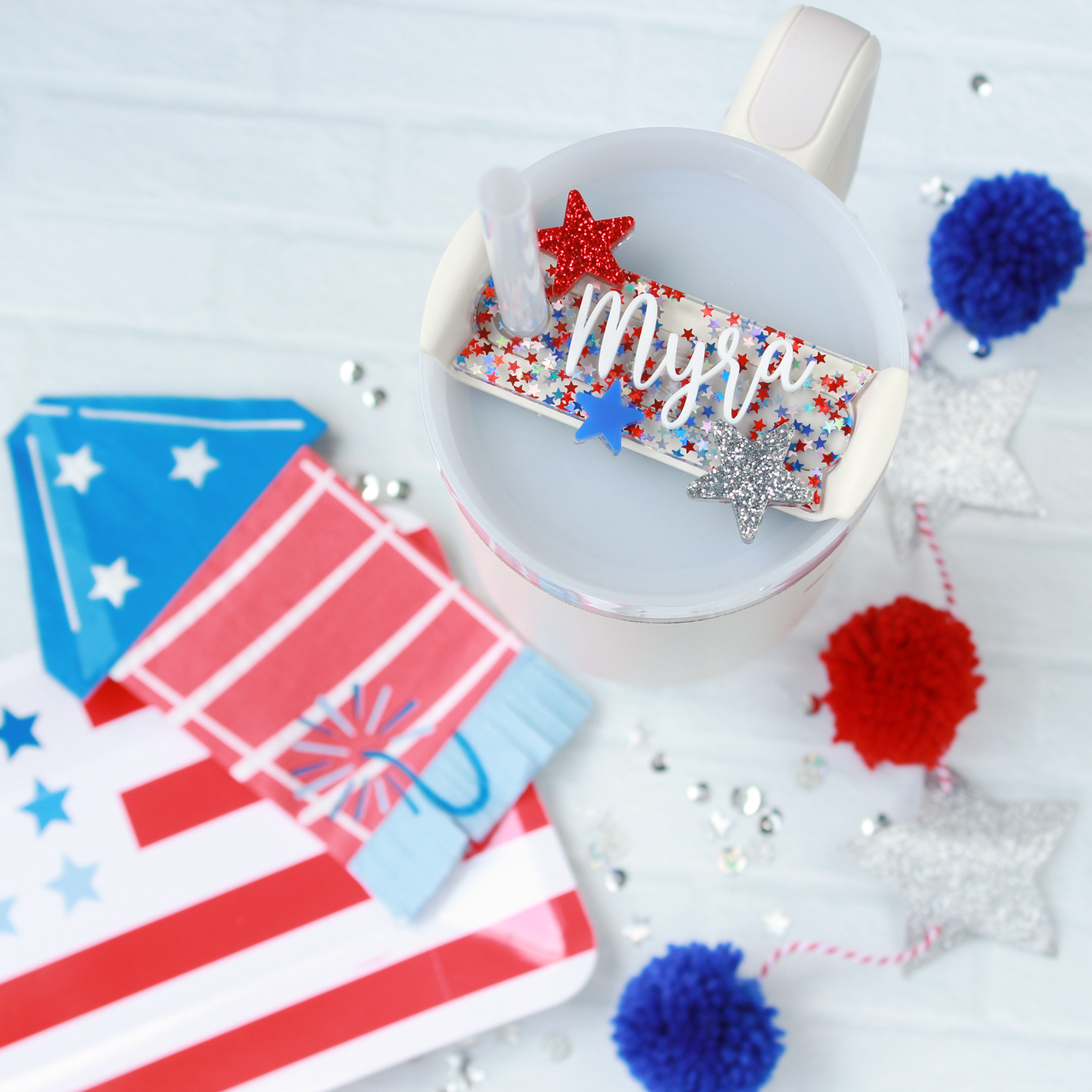 Stella's Studio Party in the USA Tumbler Topper