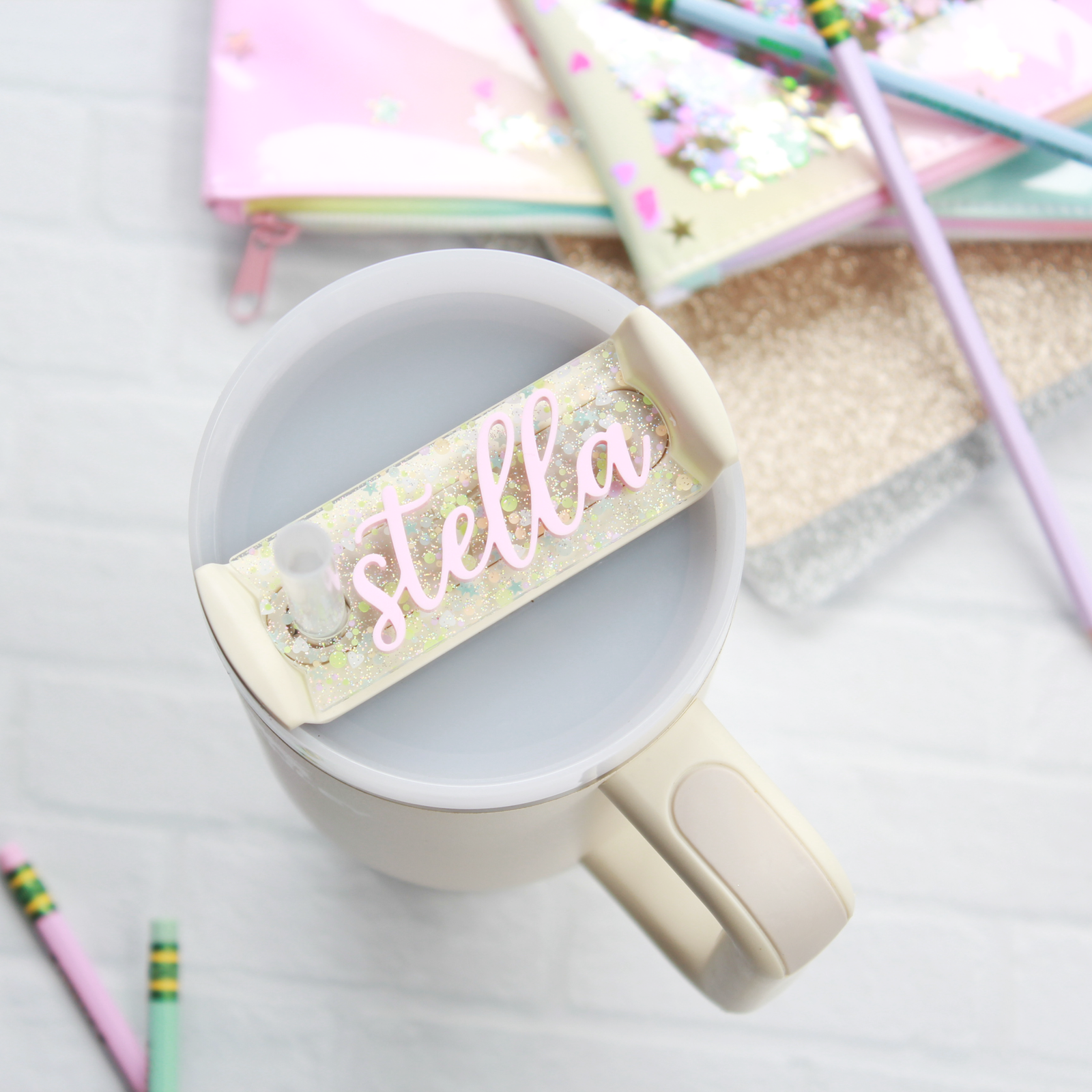 Tumbler Topper Acrylic Name Plates