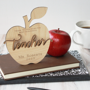 Teacher Appreciation Gift Card Holder - Apple