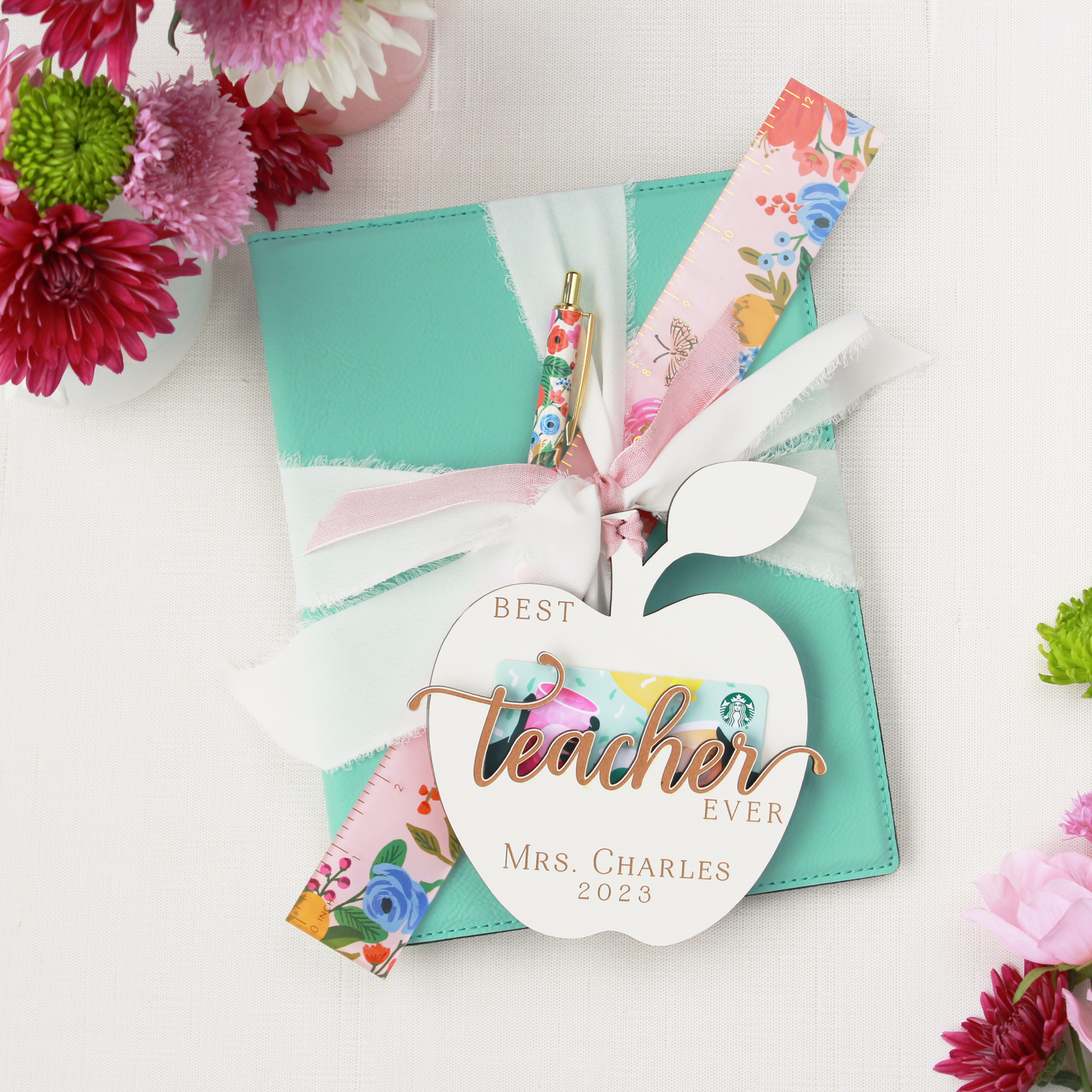 Teacher Appreciation Gift Card Holder - Apple