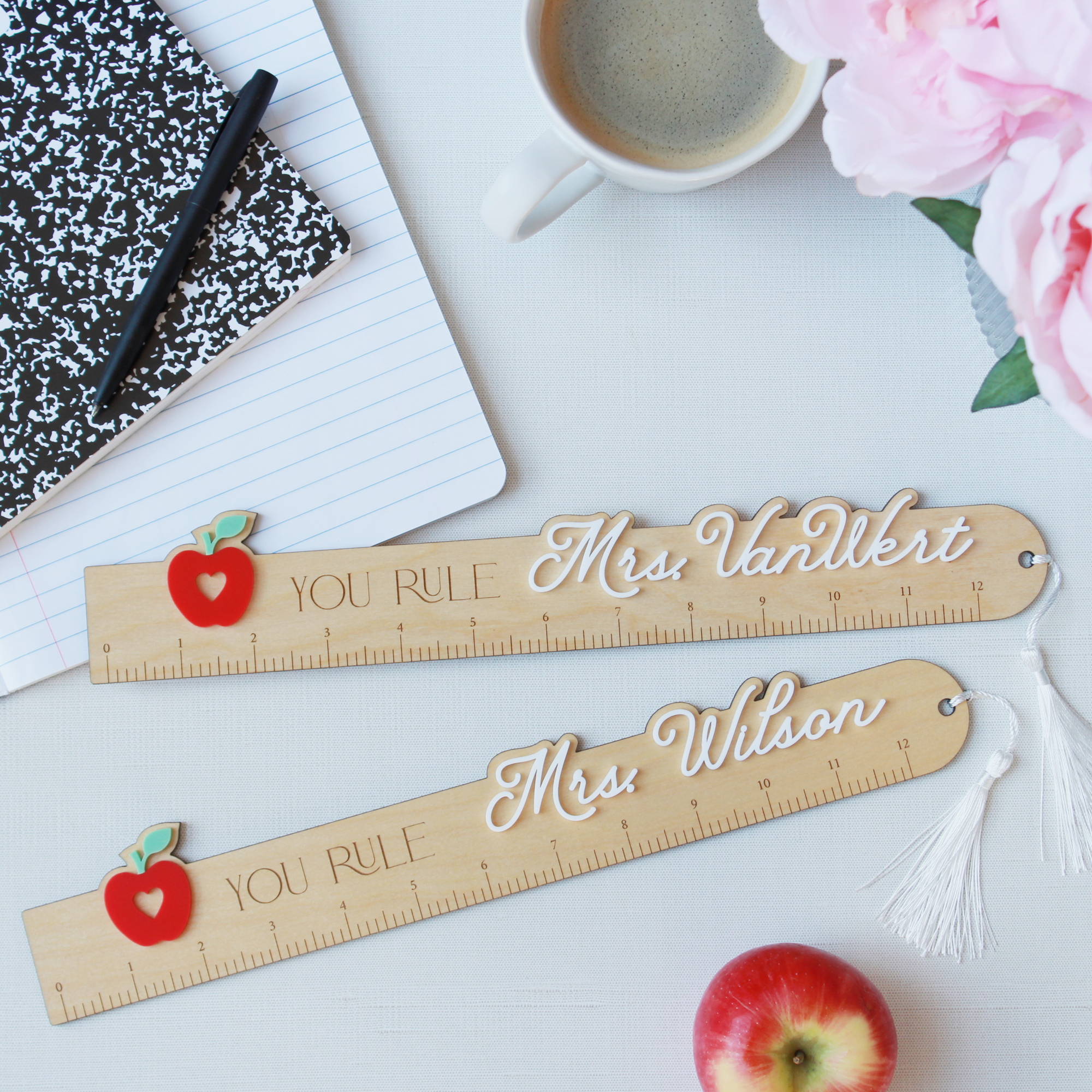 Customised Name Ruler Personalized Ruler - Pomp & Revel