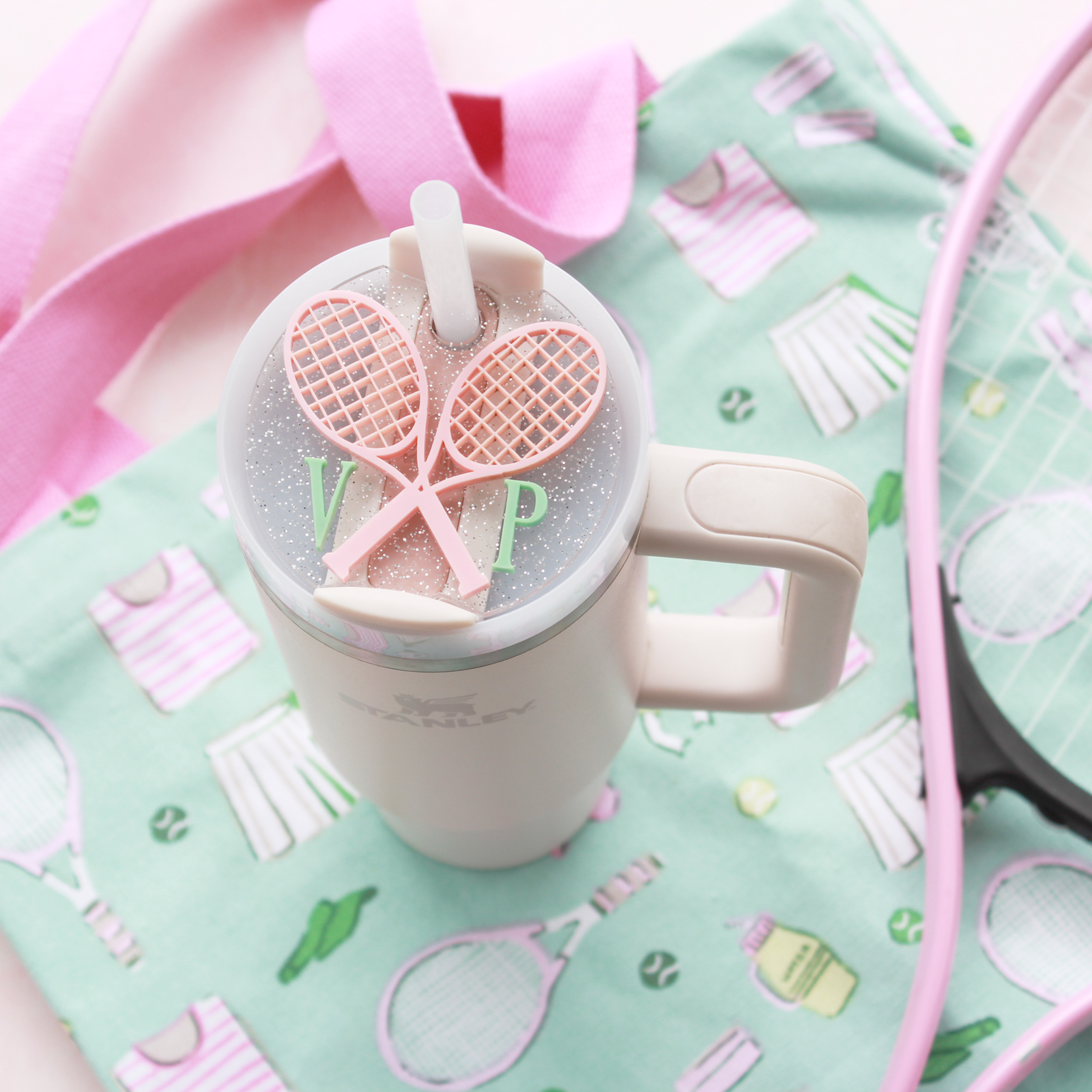 Tumbler Topper - Game, Set, Match