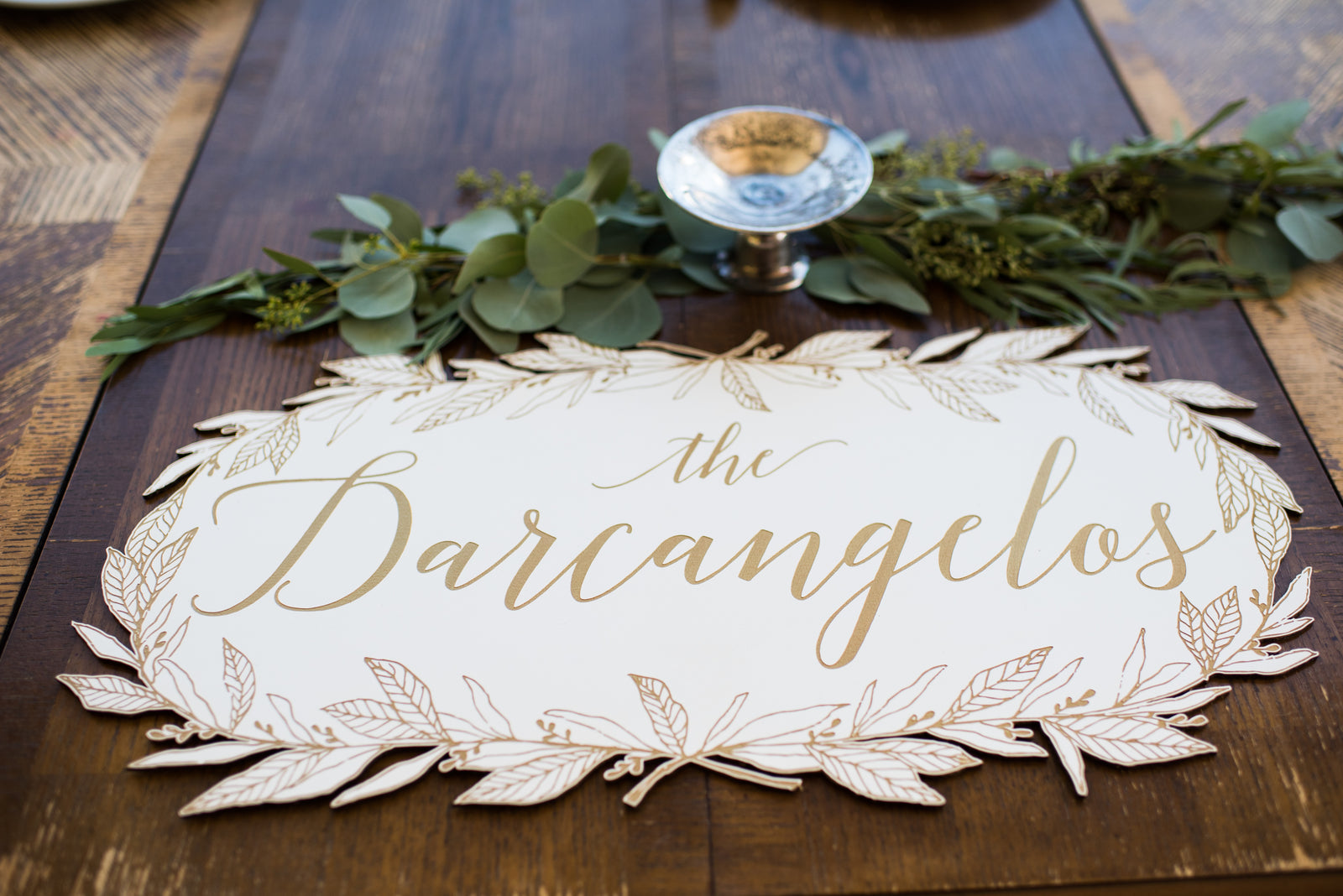 Nicolette Wreath Personalized Sign