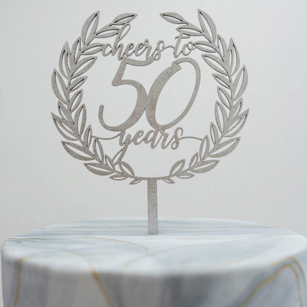 Cheers to the Years Cake Topper