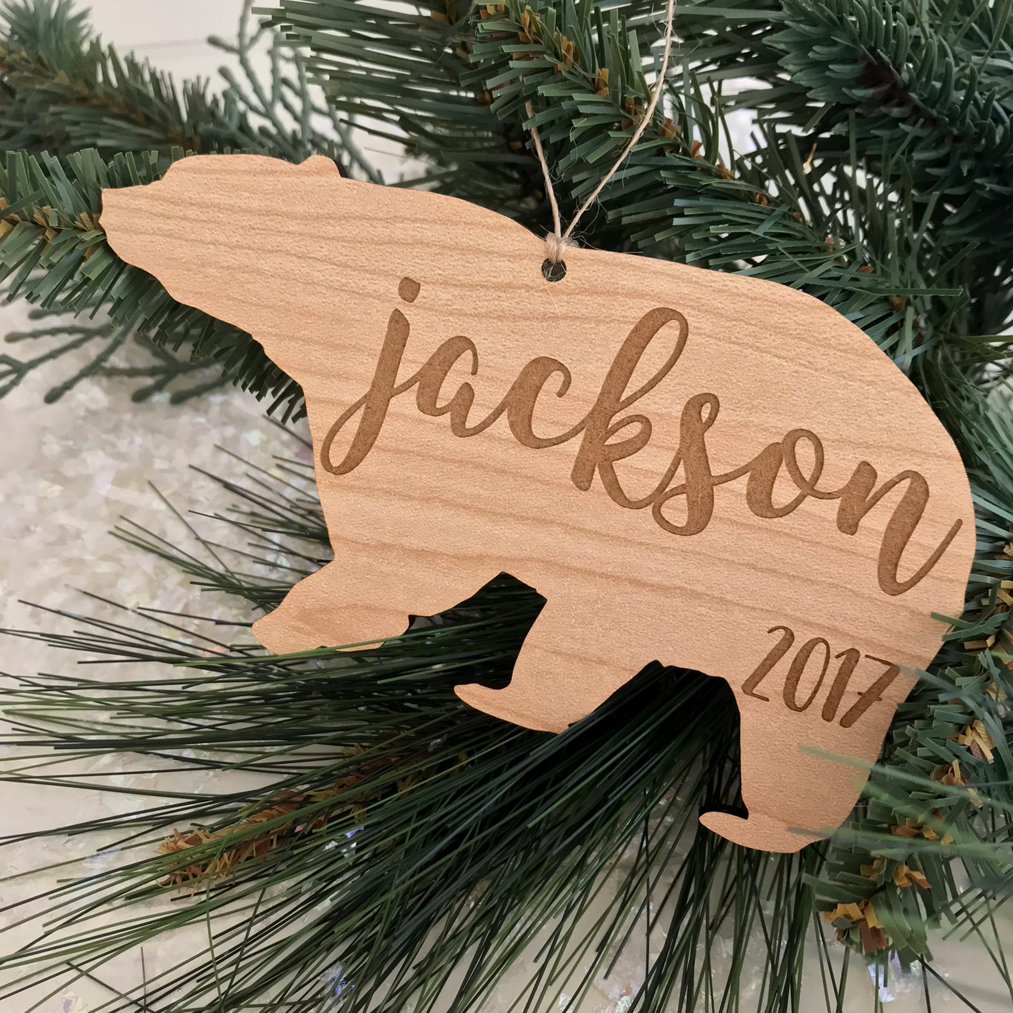 Personalized Bear Ornament