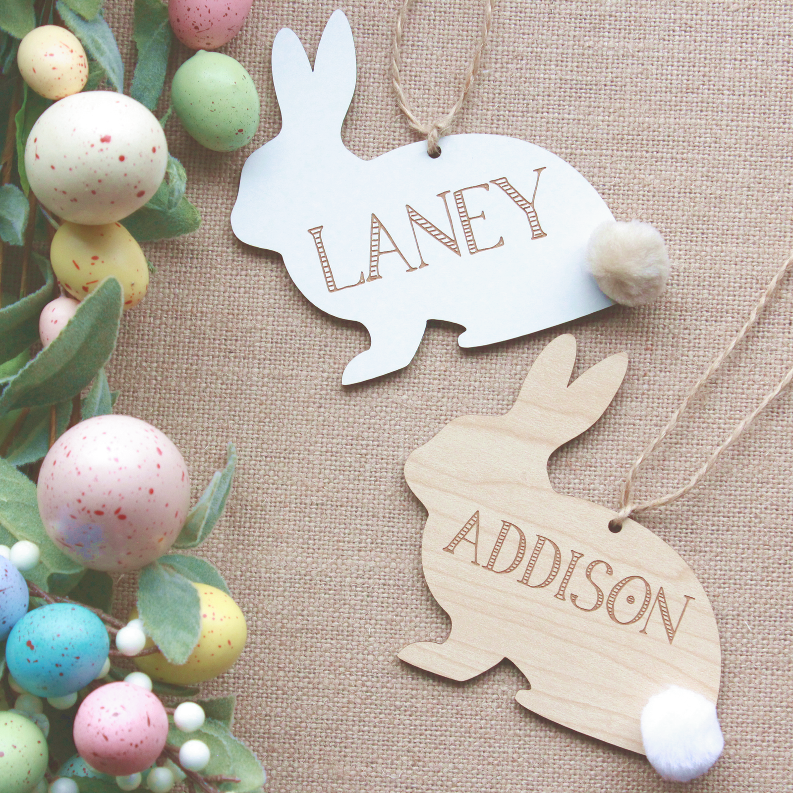 Bunny Basket Tags