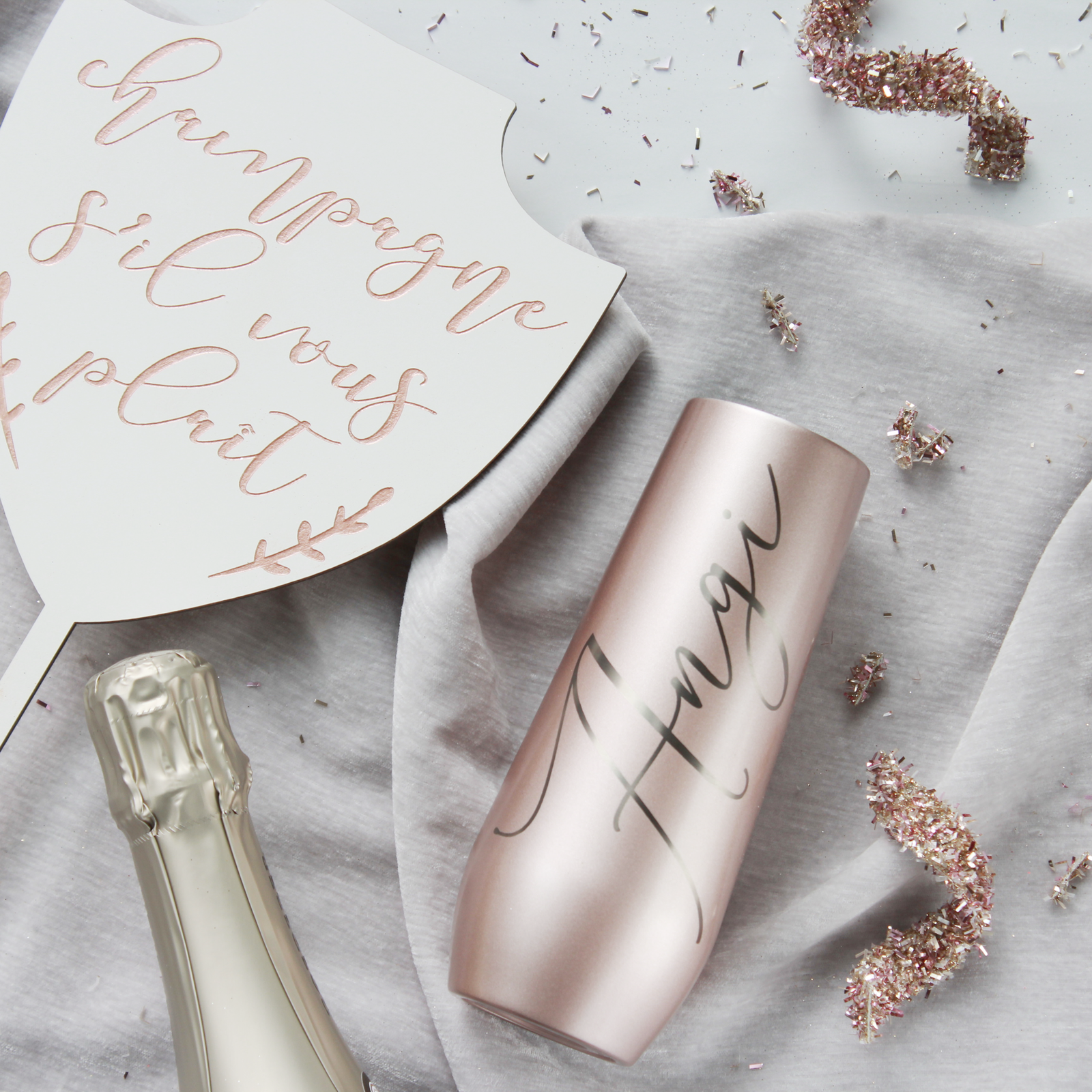 Personalized Champagne Flute