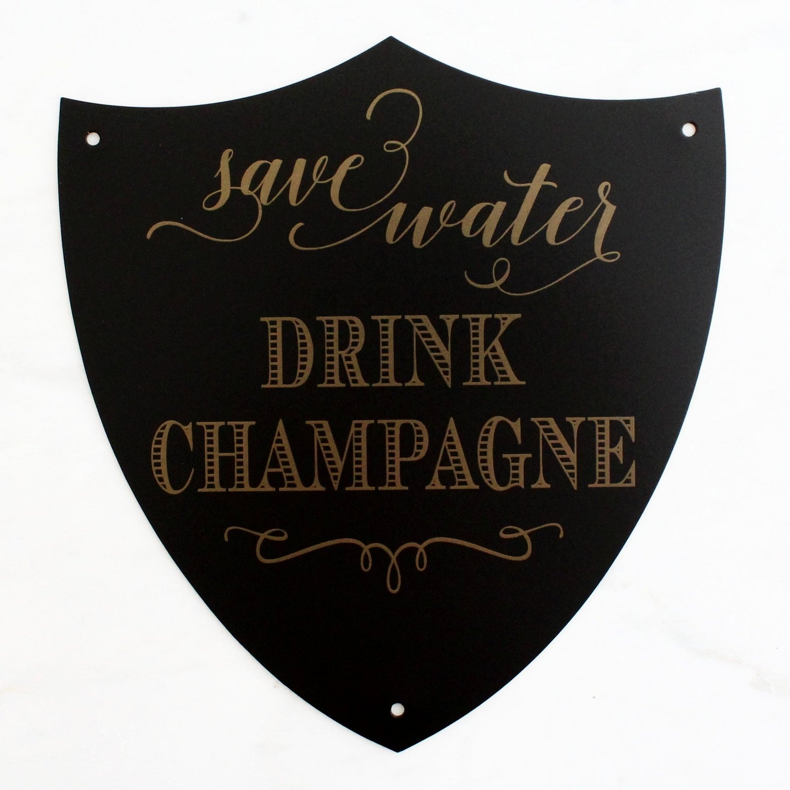 Champagne Mantra Plaque