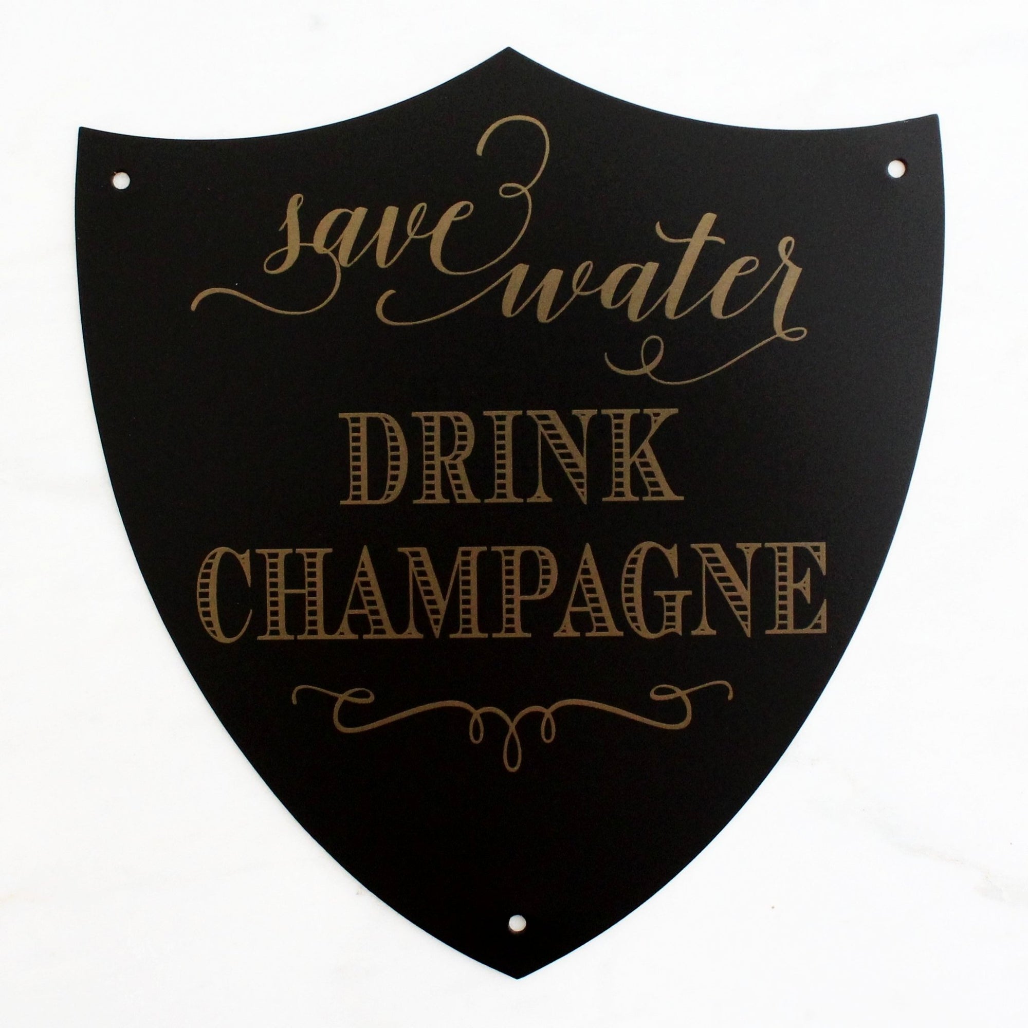 Champagne Mantra Plaque