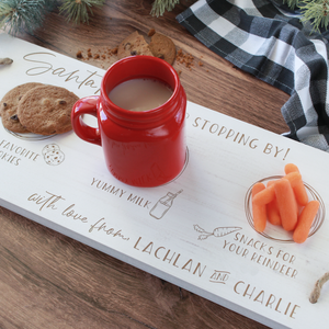Cookies for Santa Personalized Tray