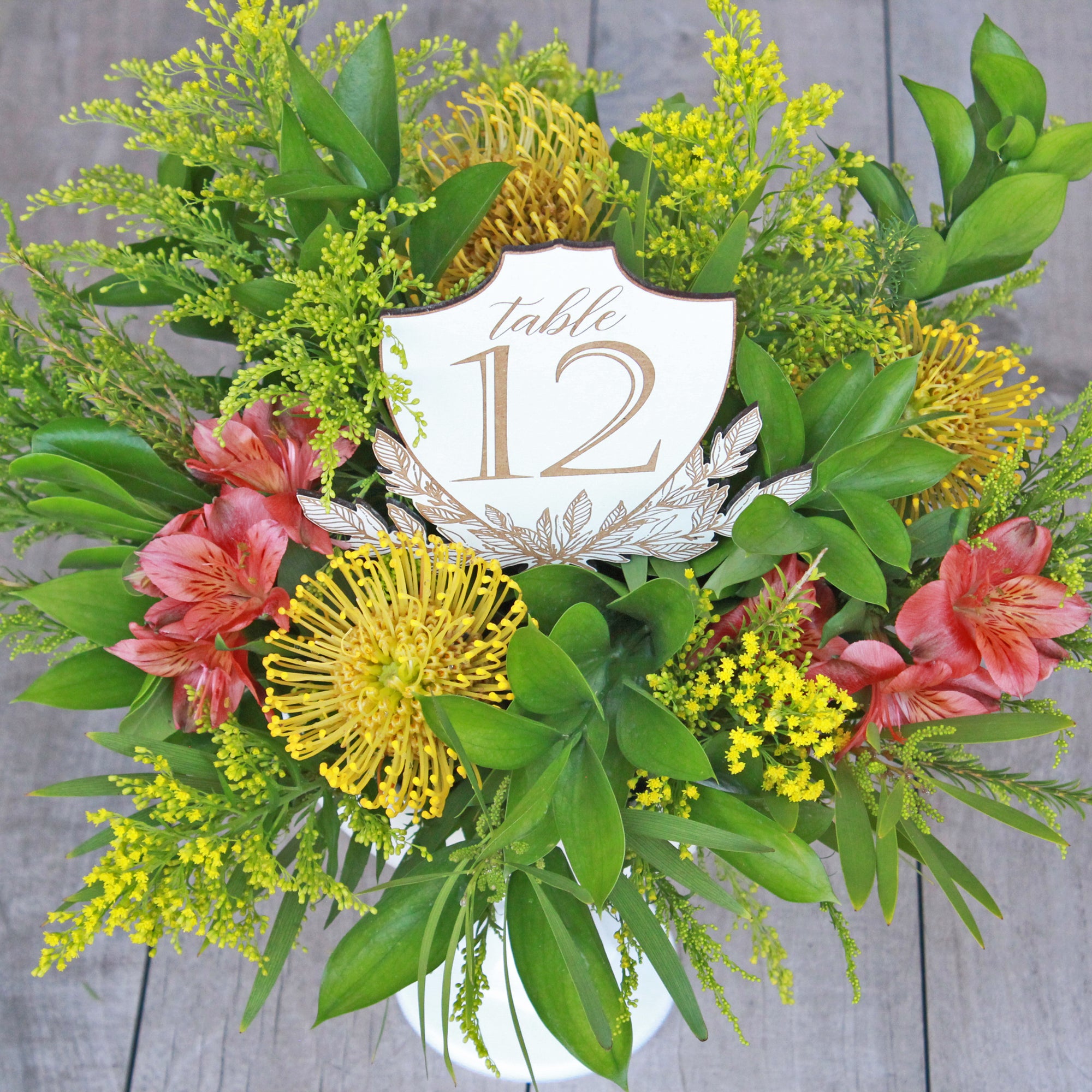 Crest Centerpiece Table Numbers