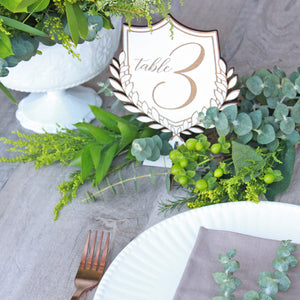 Crest Table Numbers