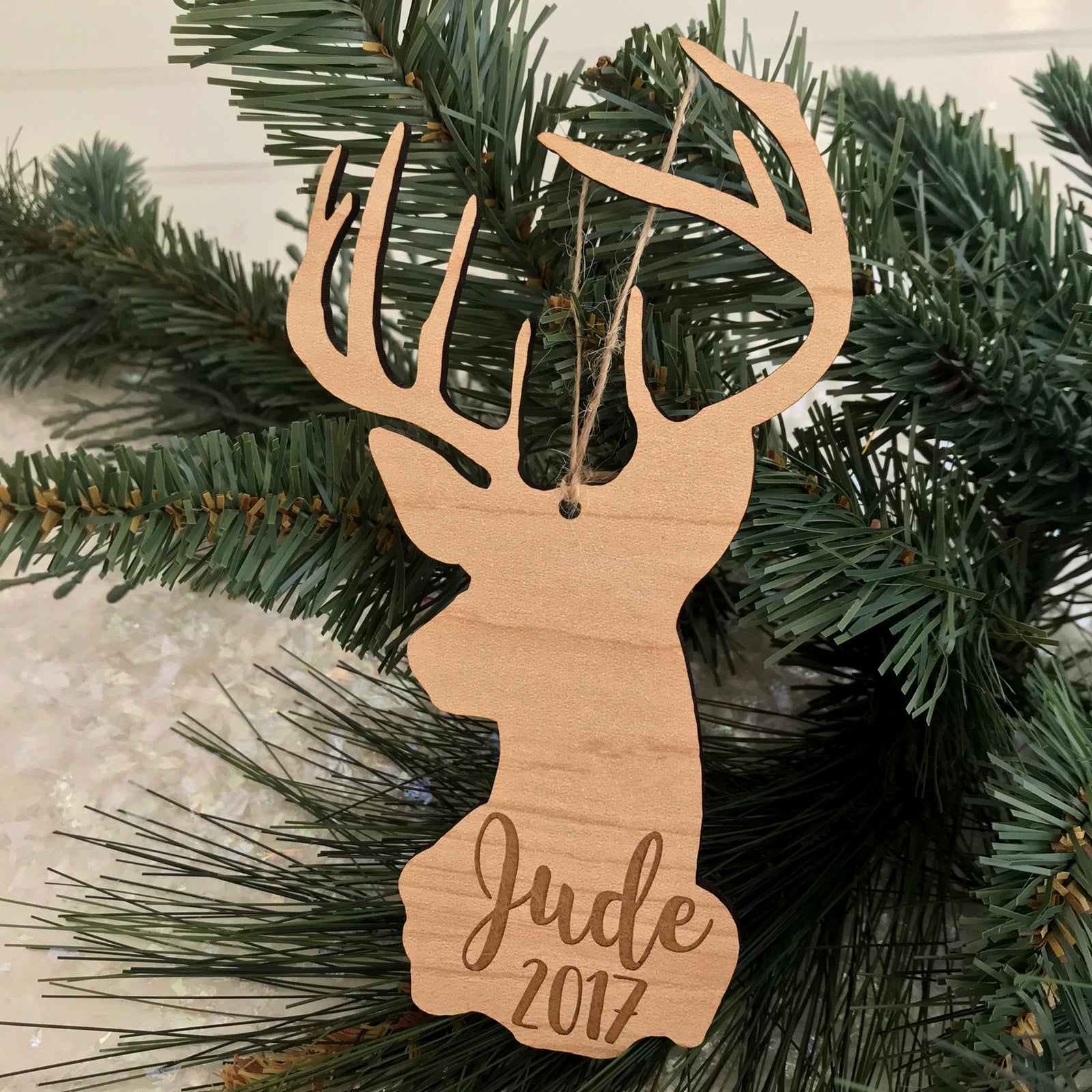 Personalized Deer Ornament