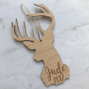 Personalized Deer Ornament