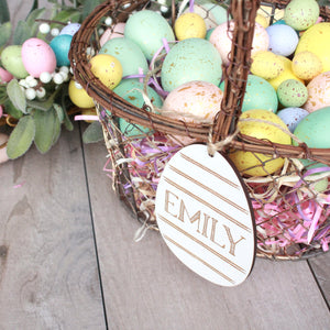 Easter Egg Basket Tags