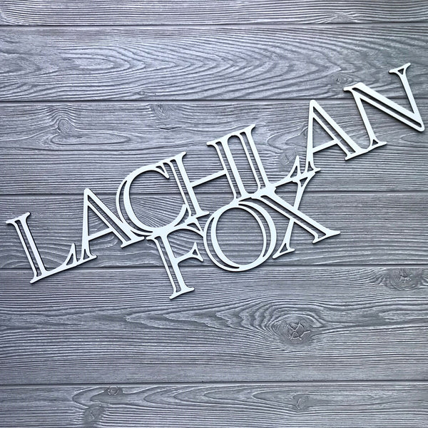 Block Lettering Name Sign - Pomp & Revel