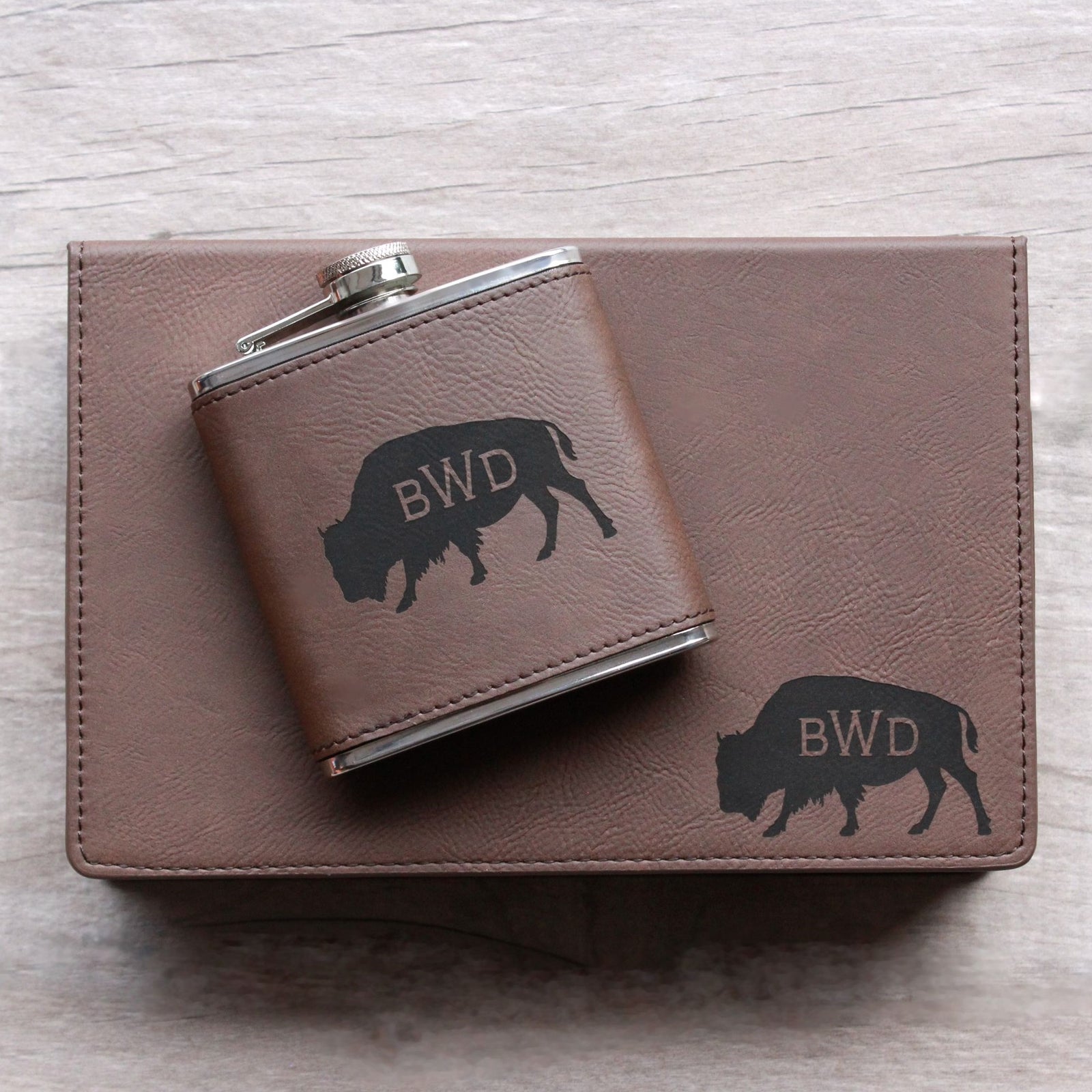 Monogram Flask Set