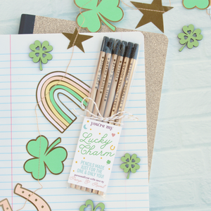 Lucky Personalized Pencils - Gold