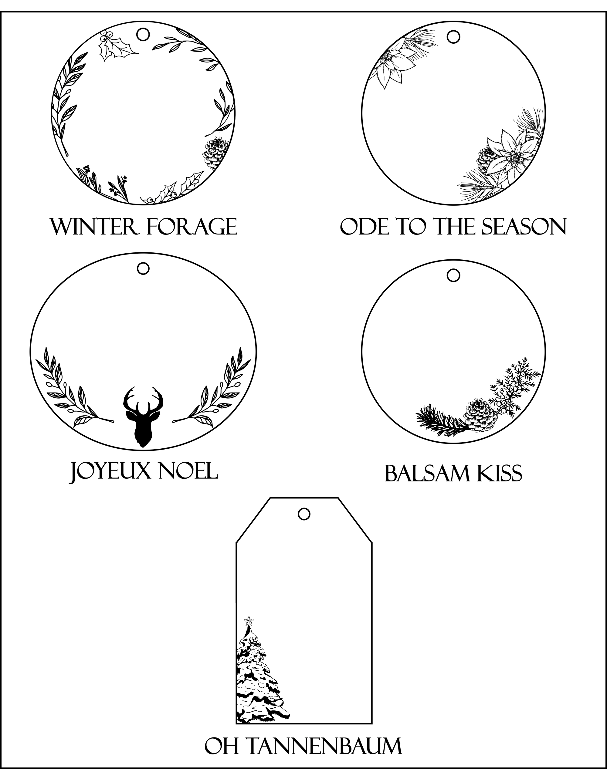 Personalized Holiday Gift Tags