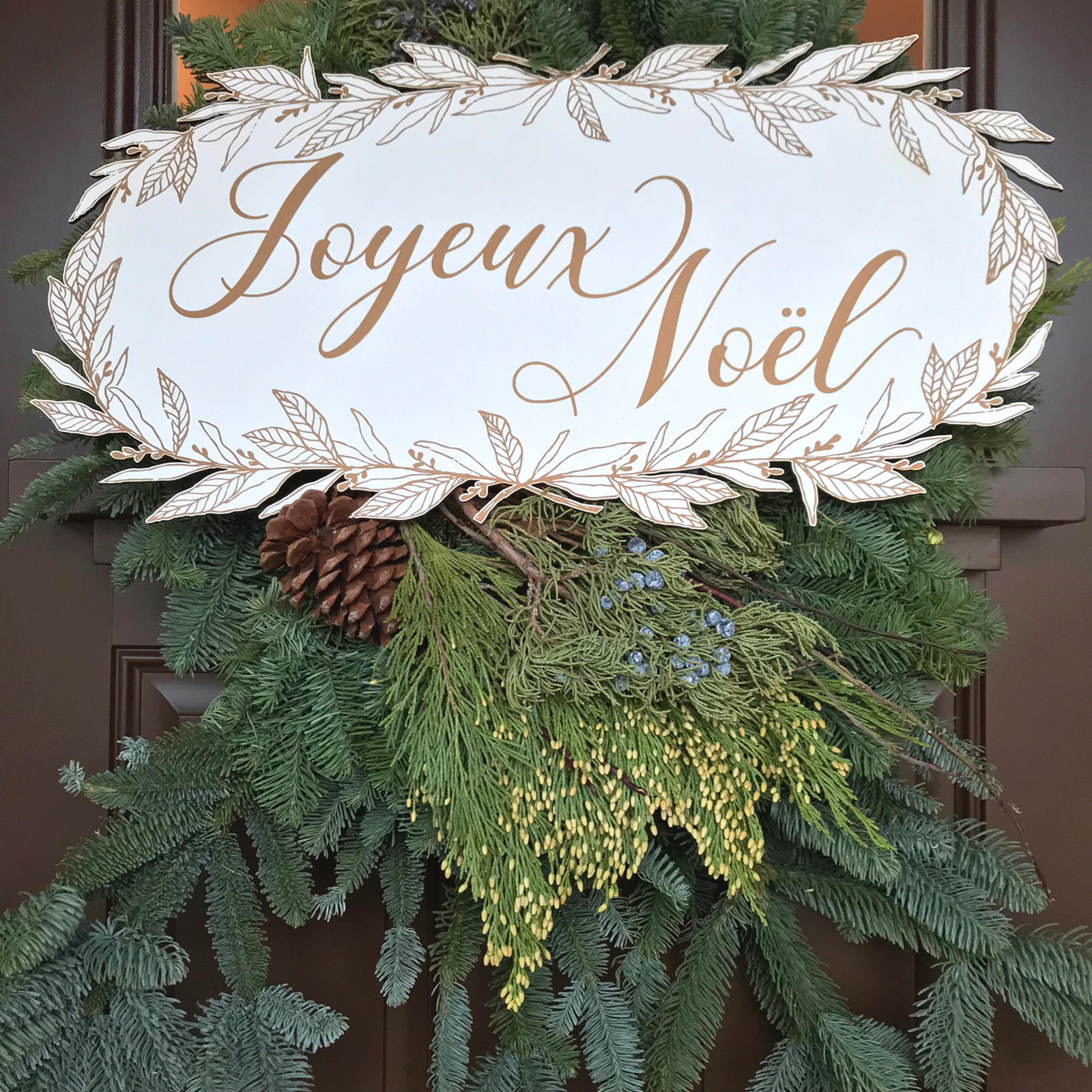 Joyeux Noel Wreath Plaque