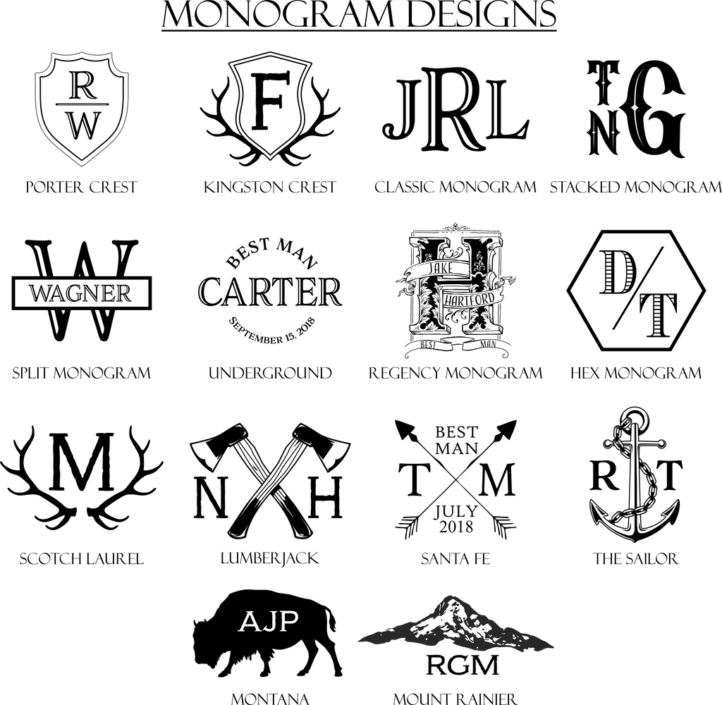 Monogram Flask Set Pomp & Revel