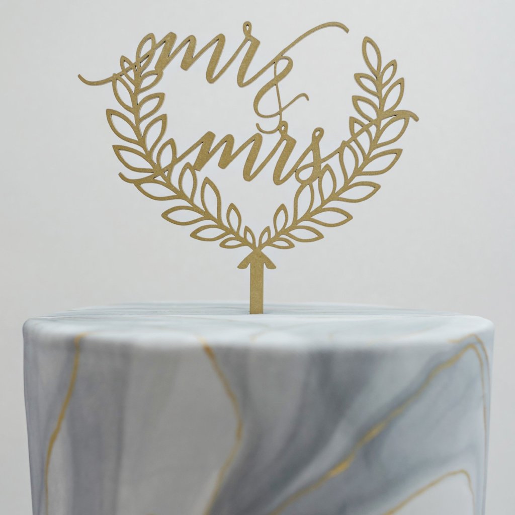Mr & Mrs Cake Topper