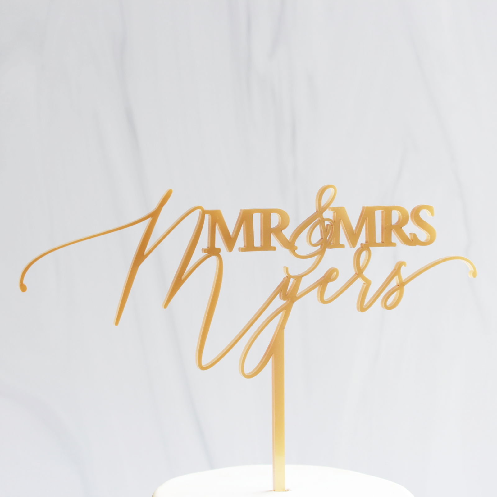 Mr. & Mrs. Custom Cake Topper