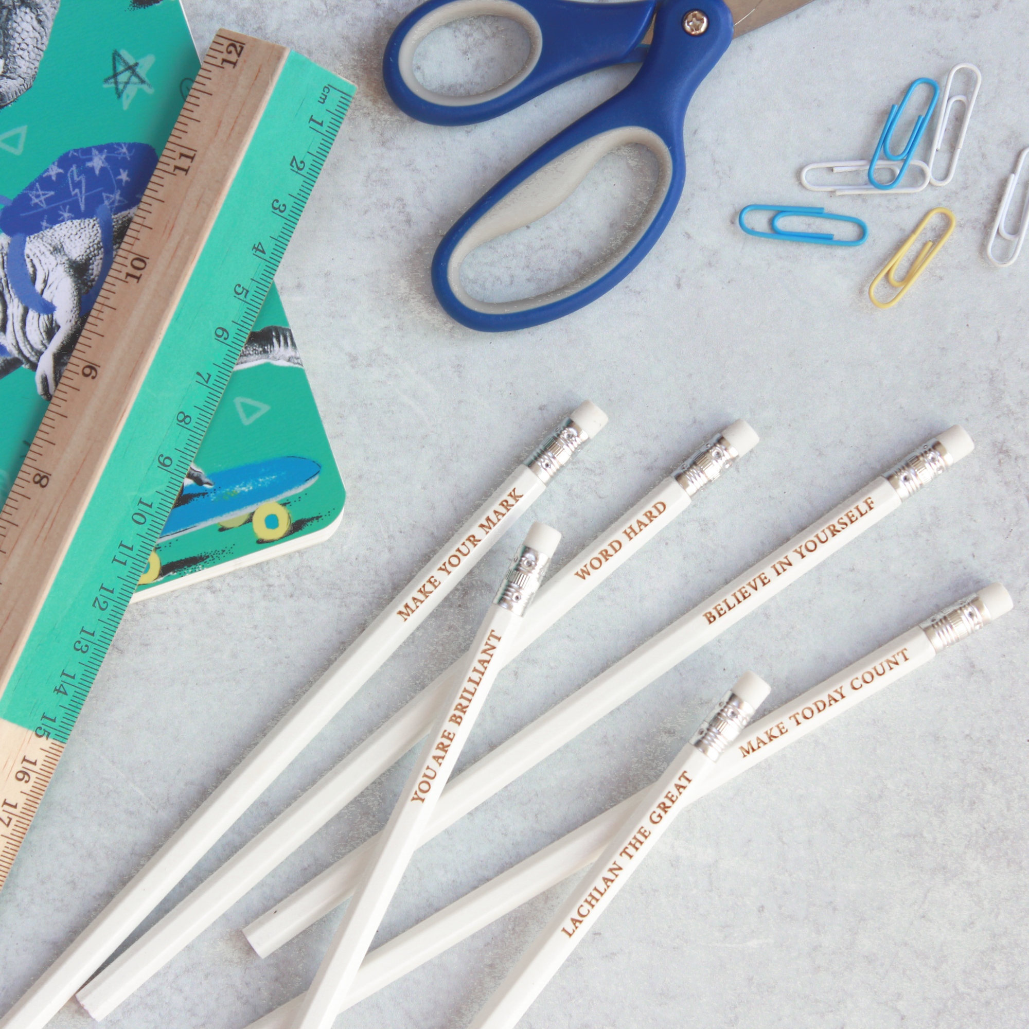 Back to School Personalized Pencils by Stella's Studio