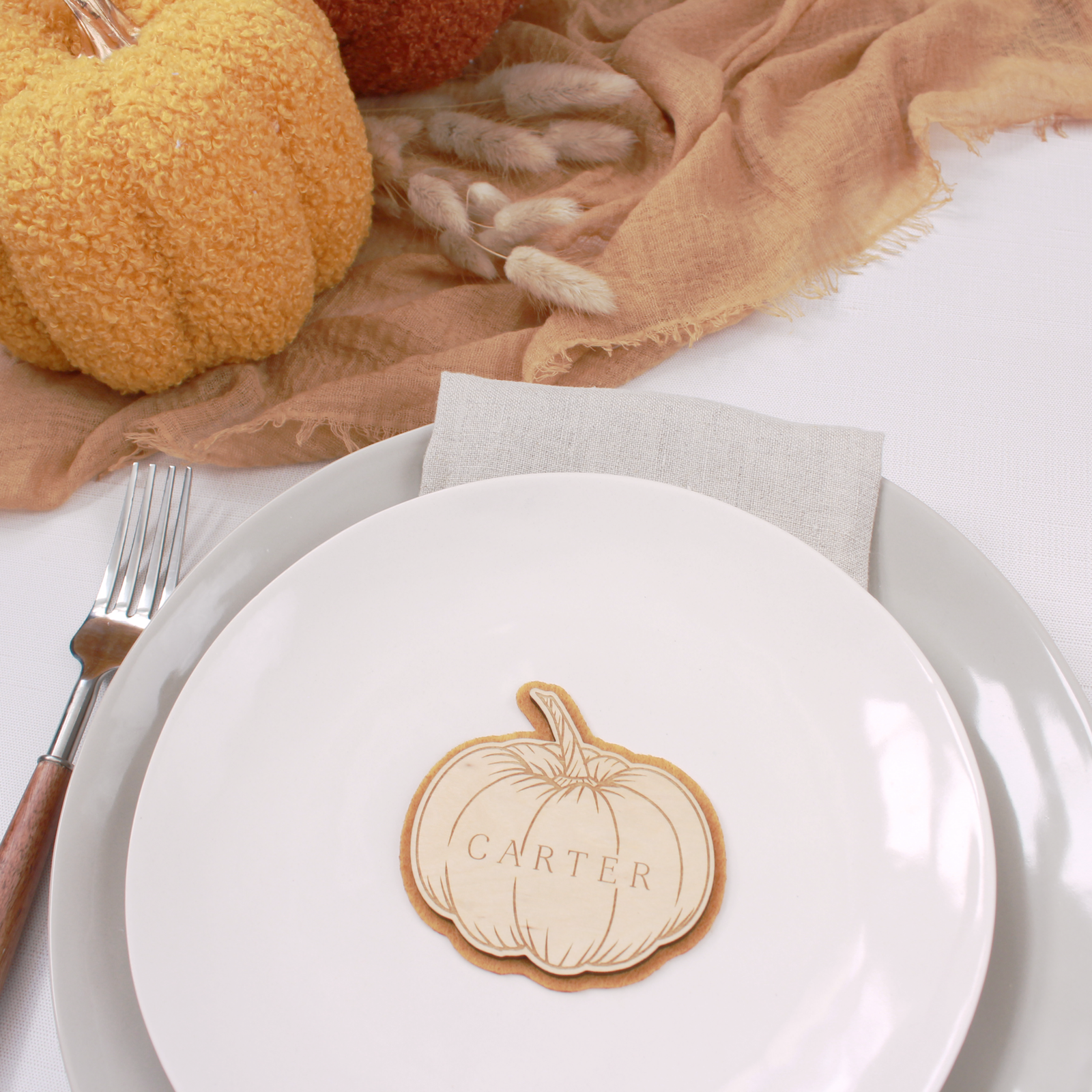 Pumpkin Place Cards