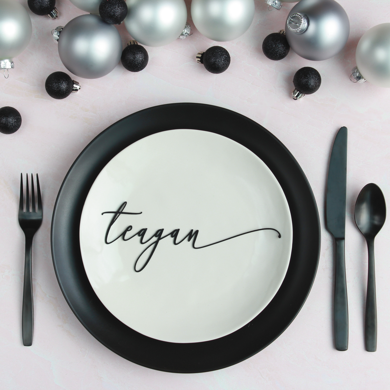 Leather Script Place Cards