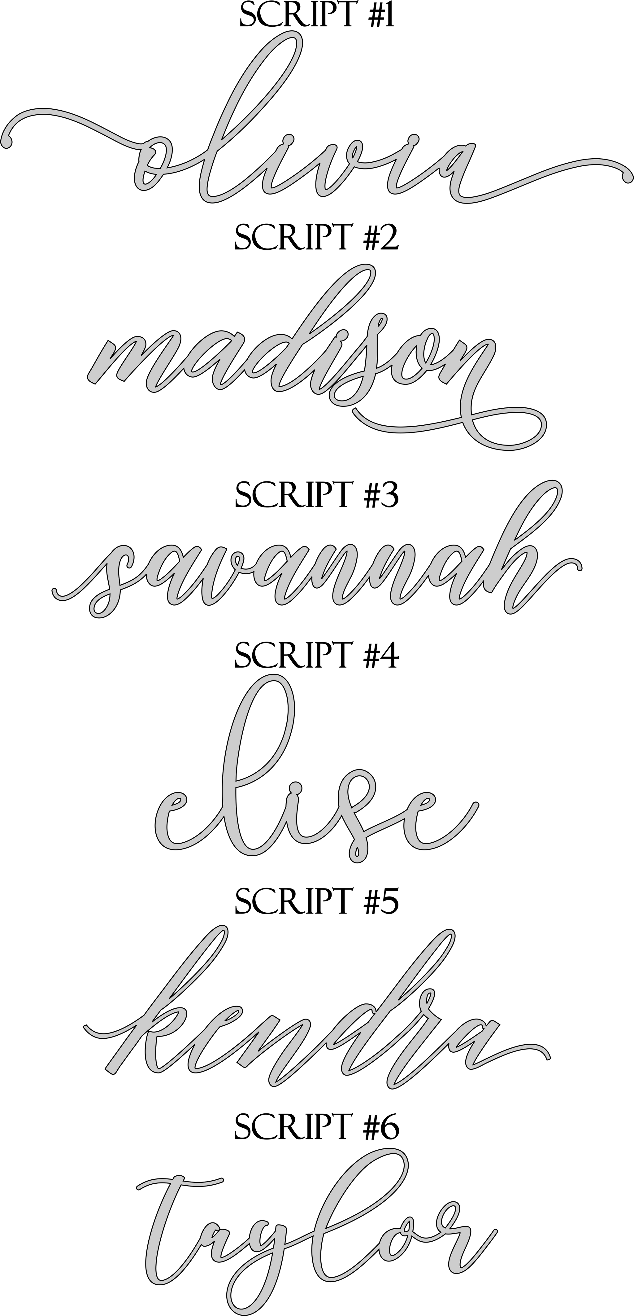 Acrylic Script Name Place Cards - Pomp & Revel