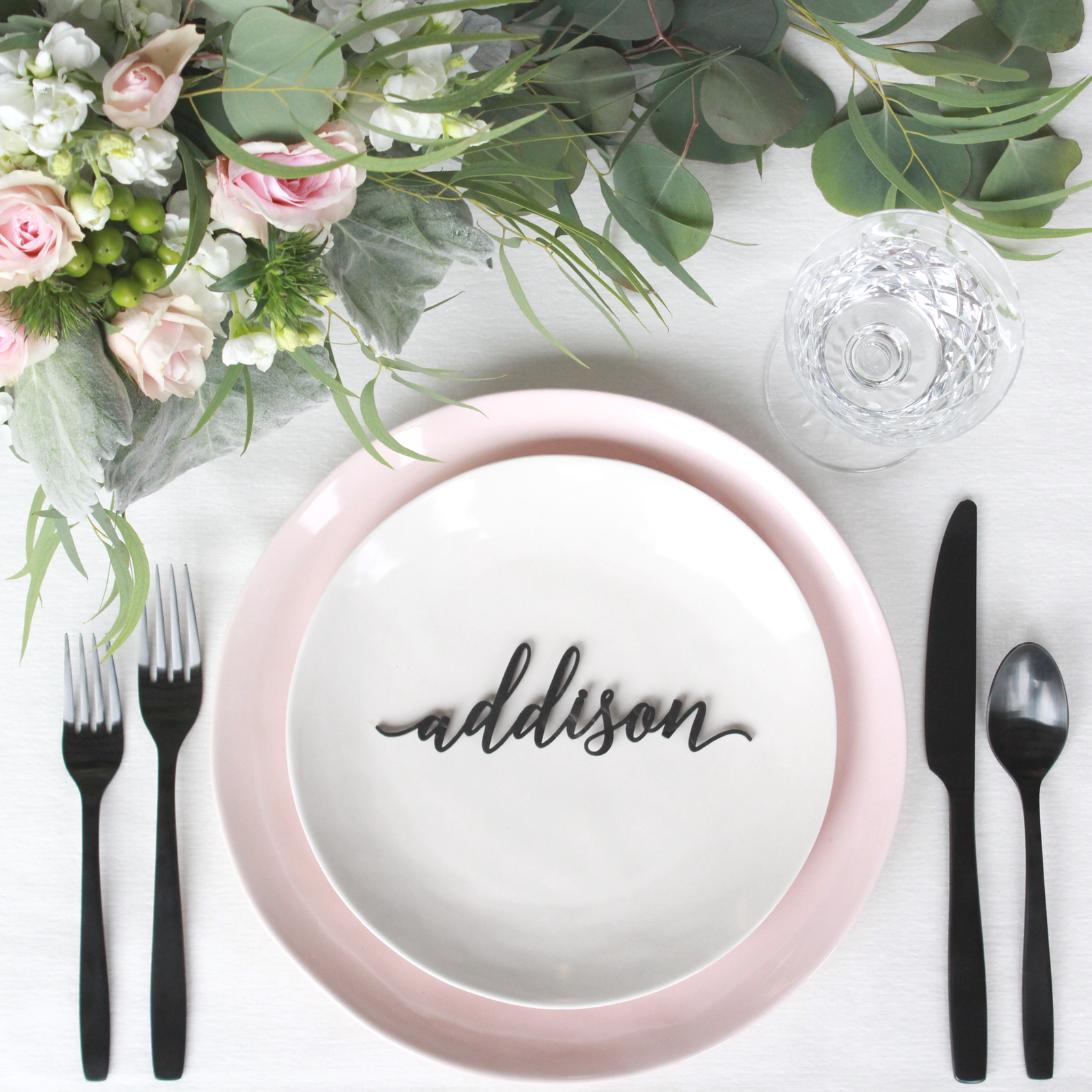 Acrylic Script Name Place Cards