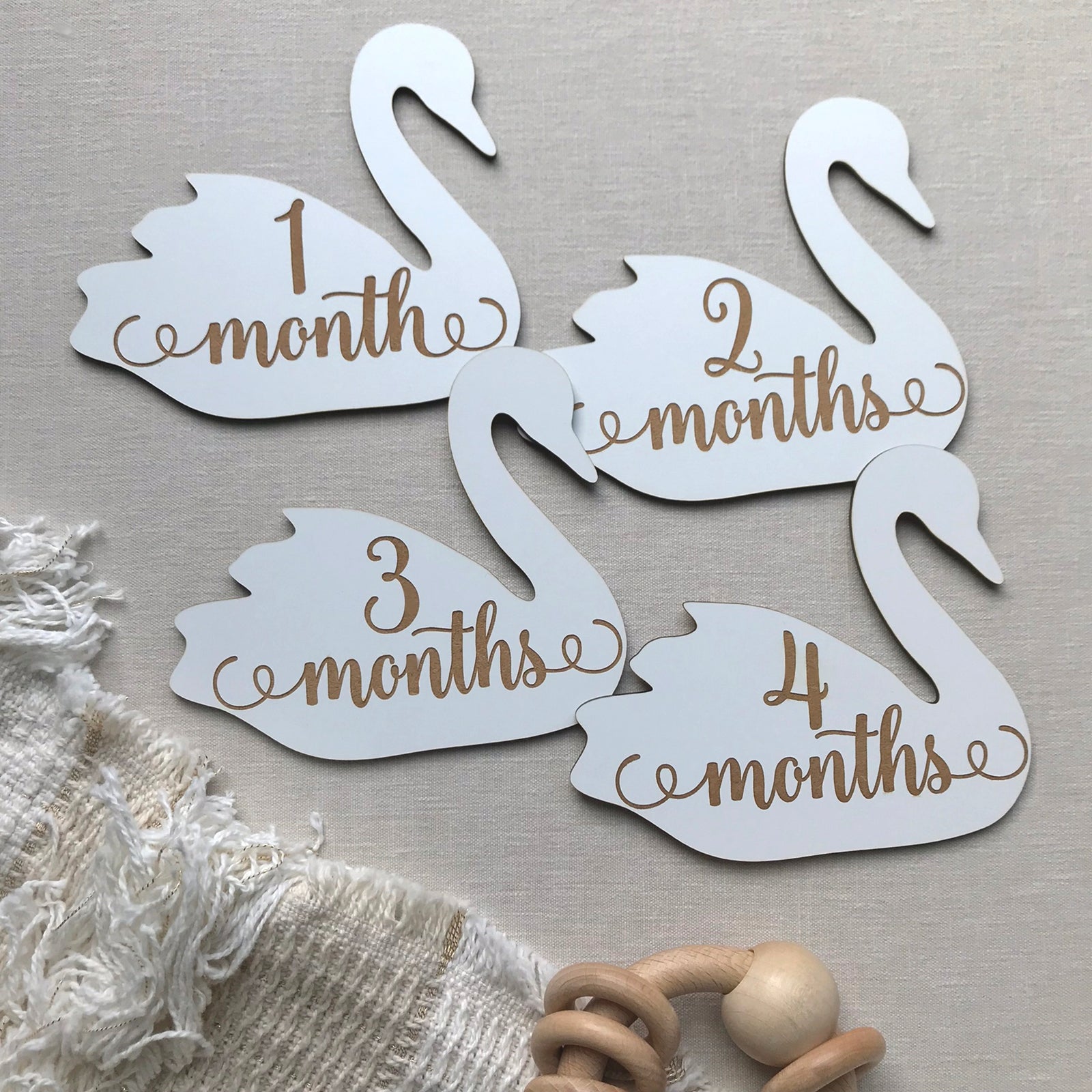 Swan Milestone Marker Set