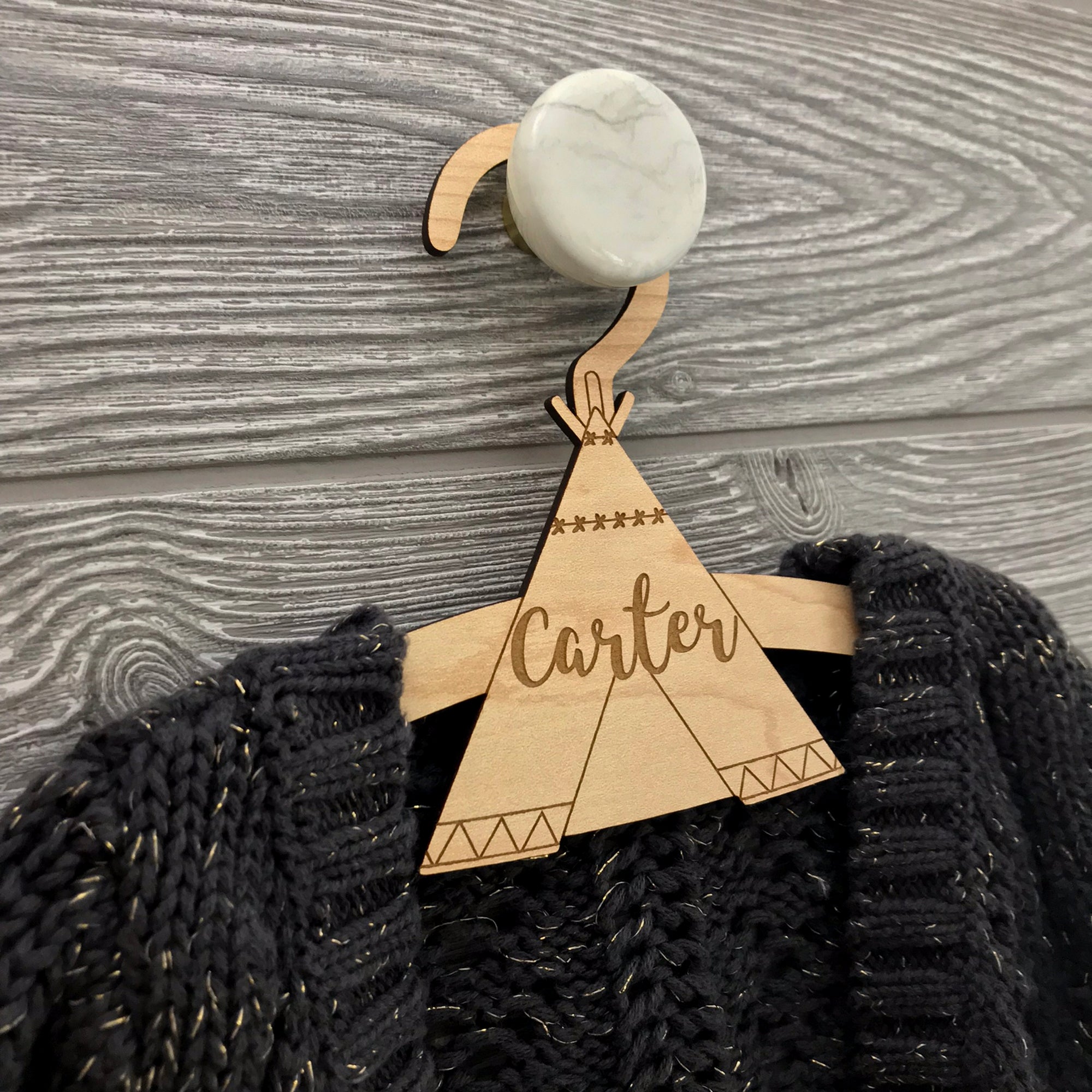 Personalized Teepee Hanger