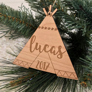 Personalized Teepee Ornament
